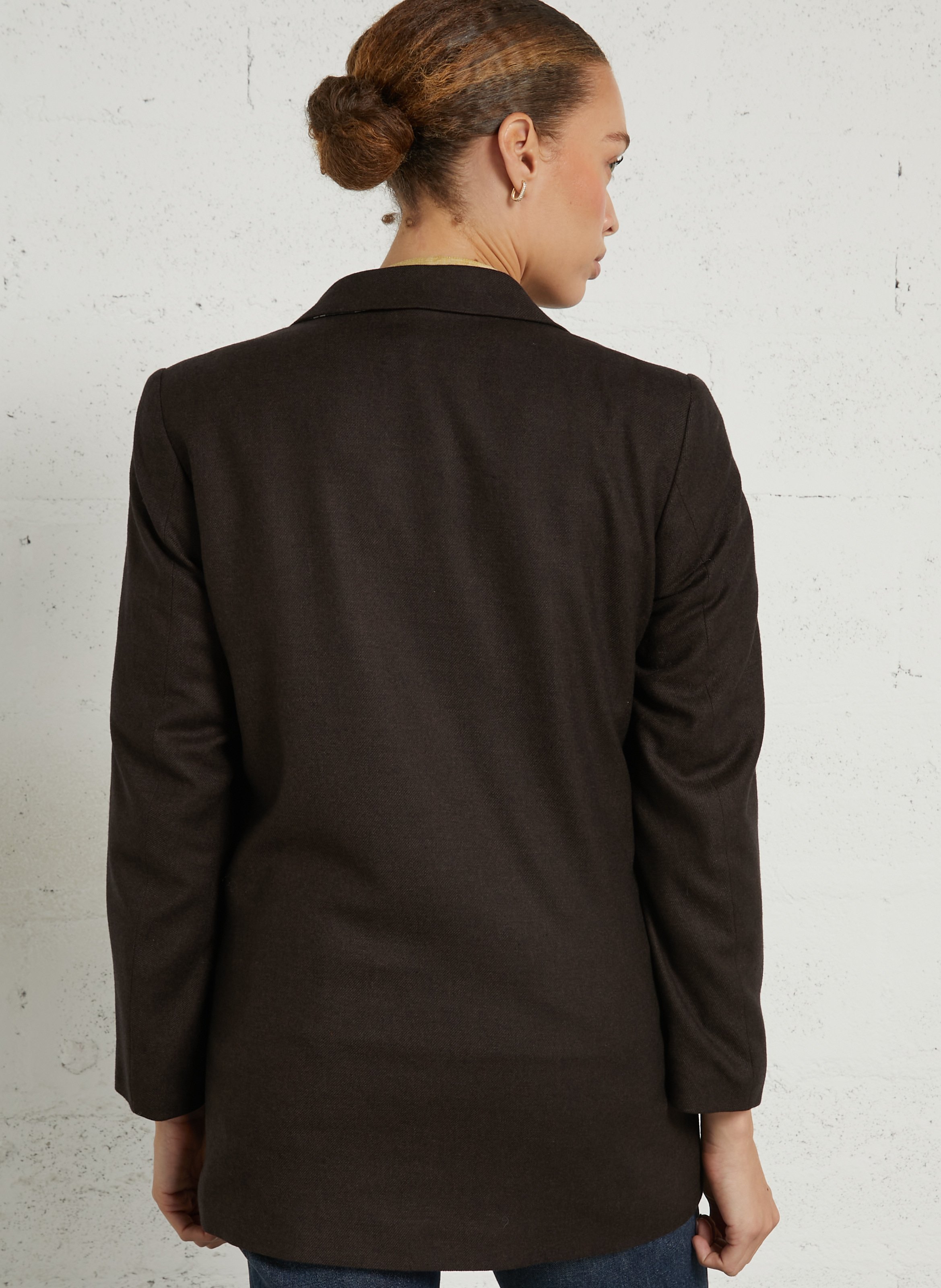 Veste blazer droit  DIEGA Marron