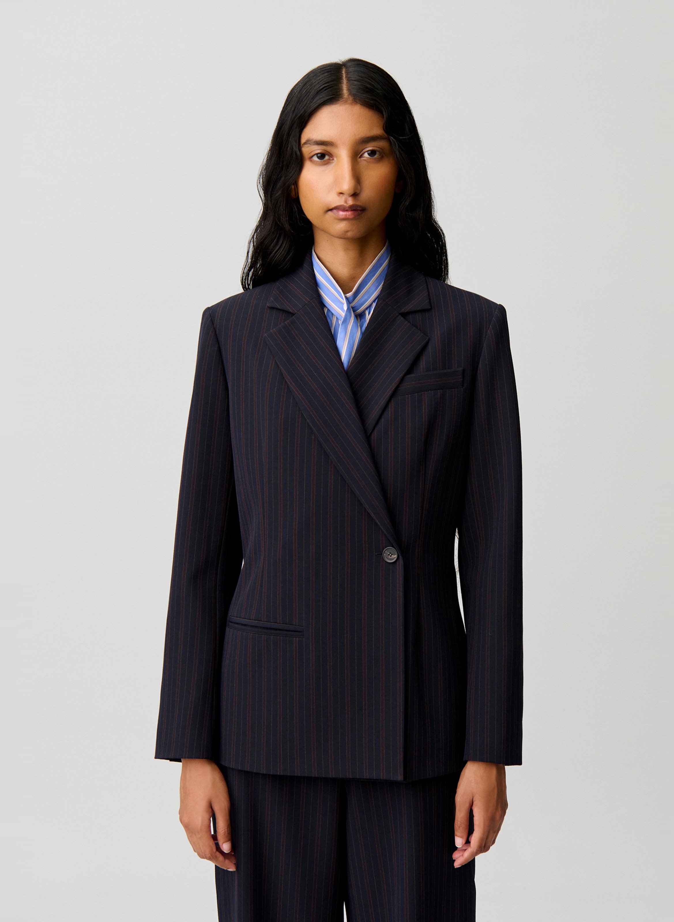 Rechte, gestreepte blazer CLAUDIE PIERLOT Veelkleurig