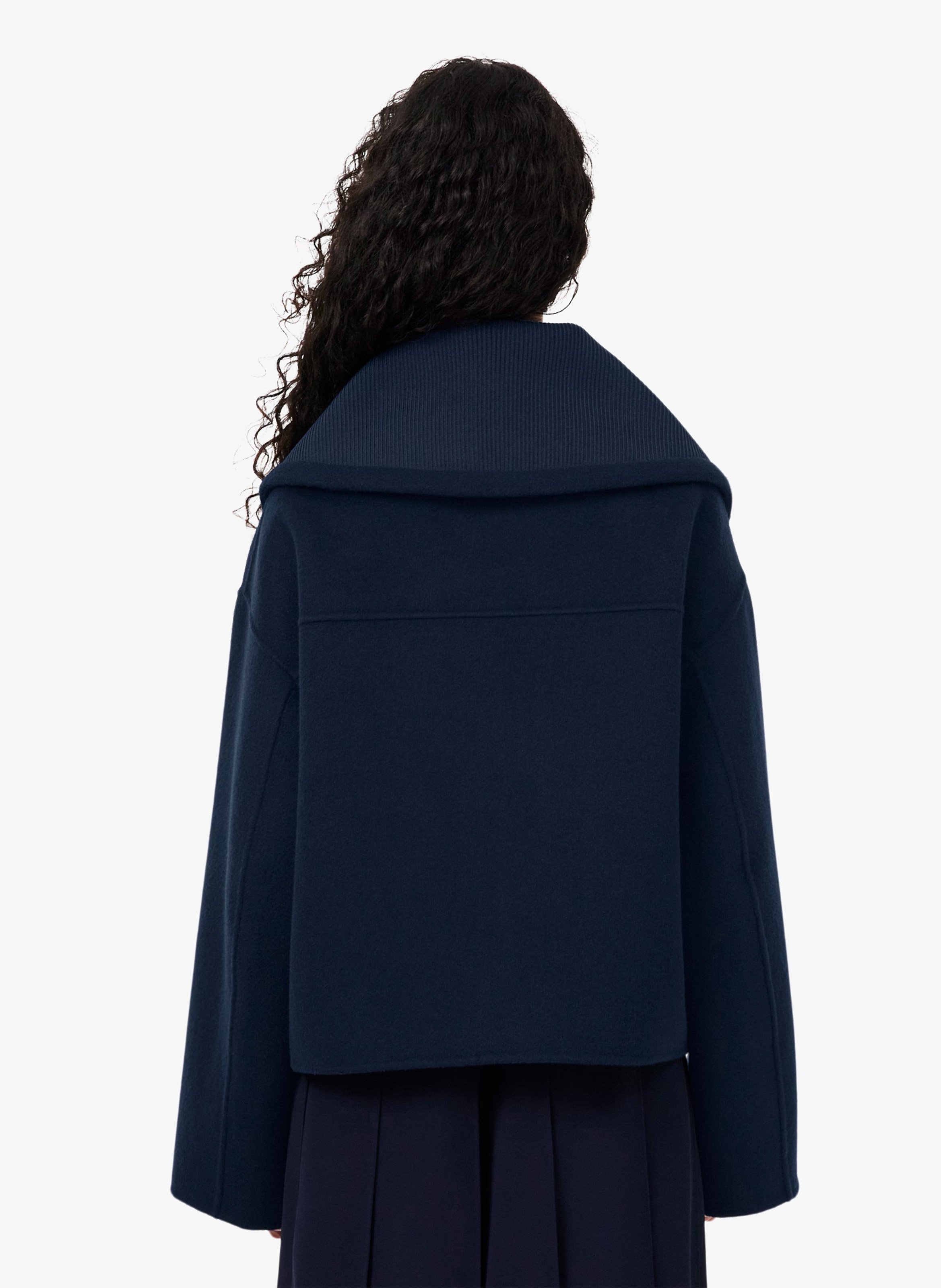 Truckerjack van wolmix LACOSTE Blauw