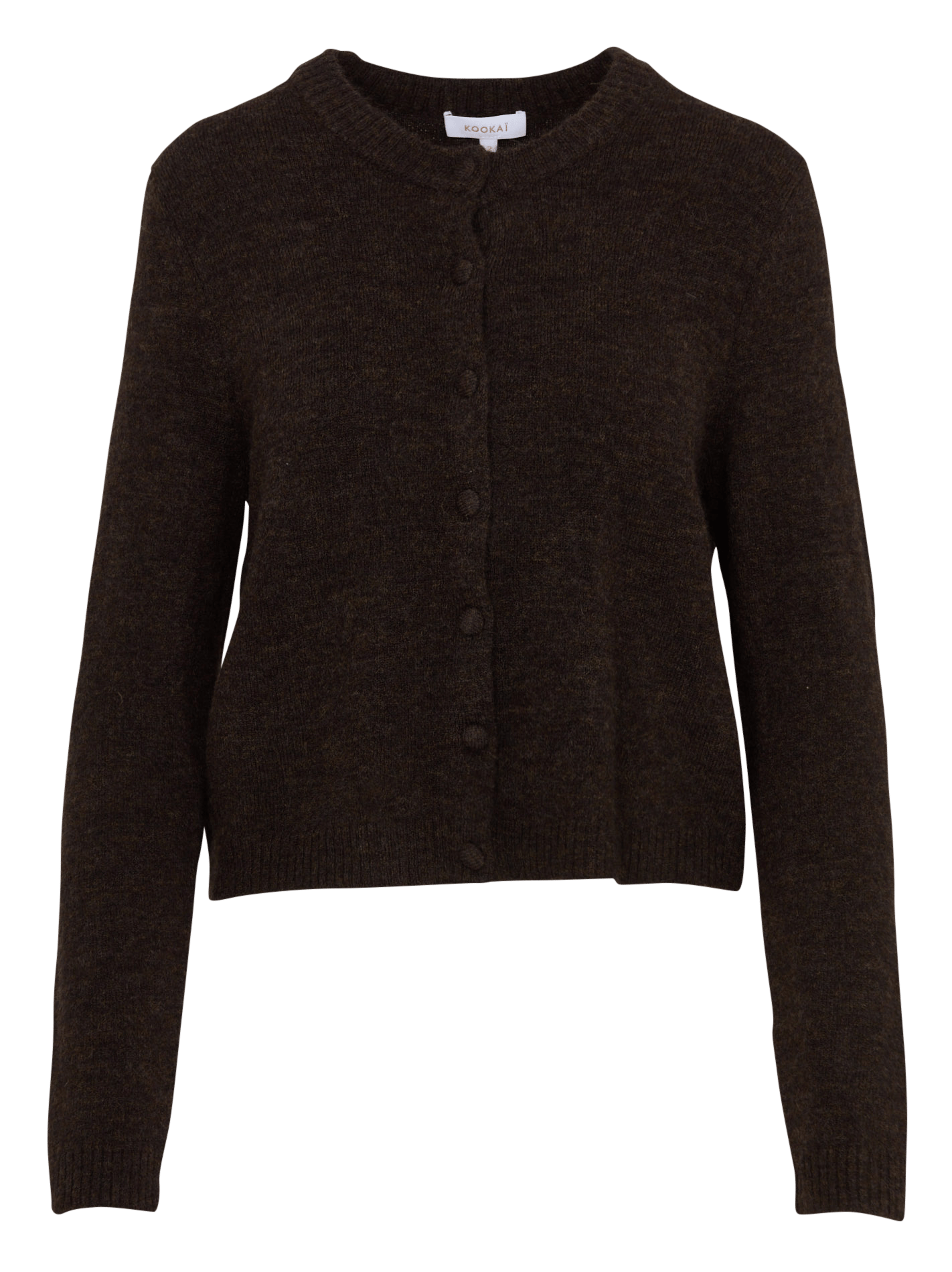 Recht vest met ronde hals KOOKAI Bruin