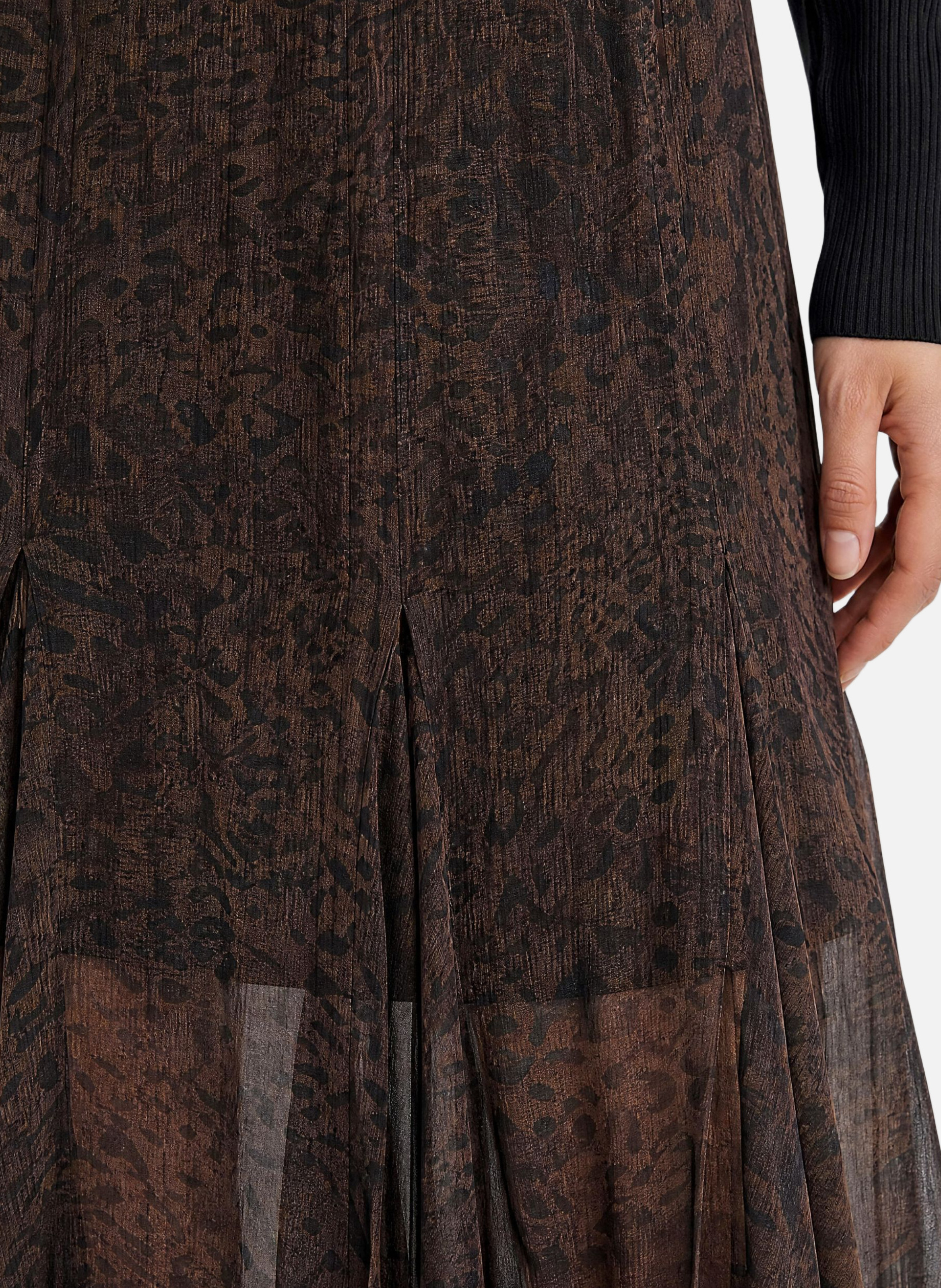 Long leopard print skirt THE KOOPLES Multicolored