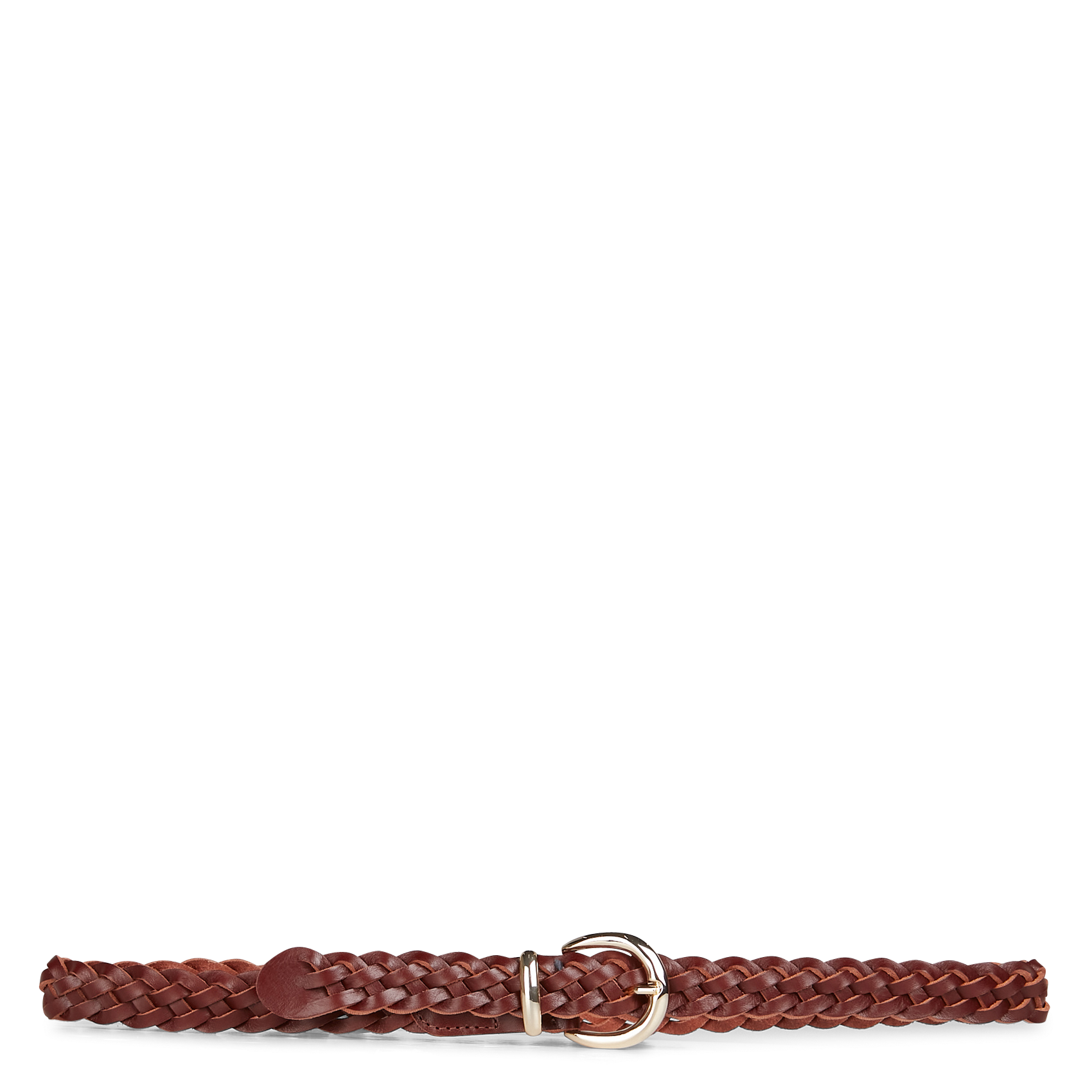 Geflochtener Ledergürtel BraunDES PETITS HAUTS