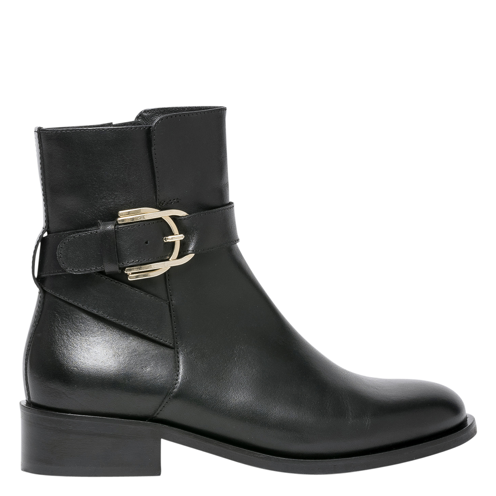 Gladde, leren boots ZwartBOCAGE