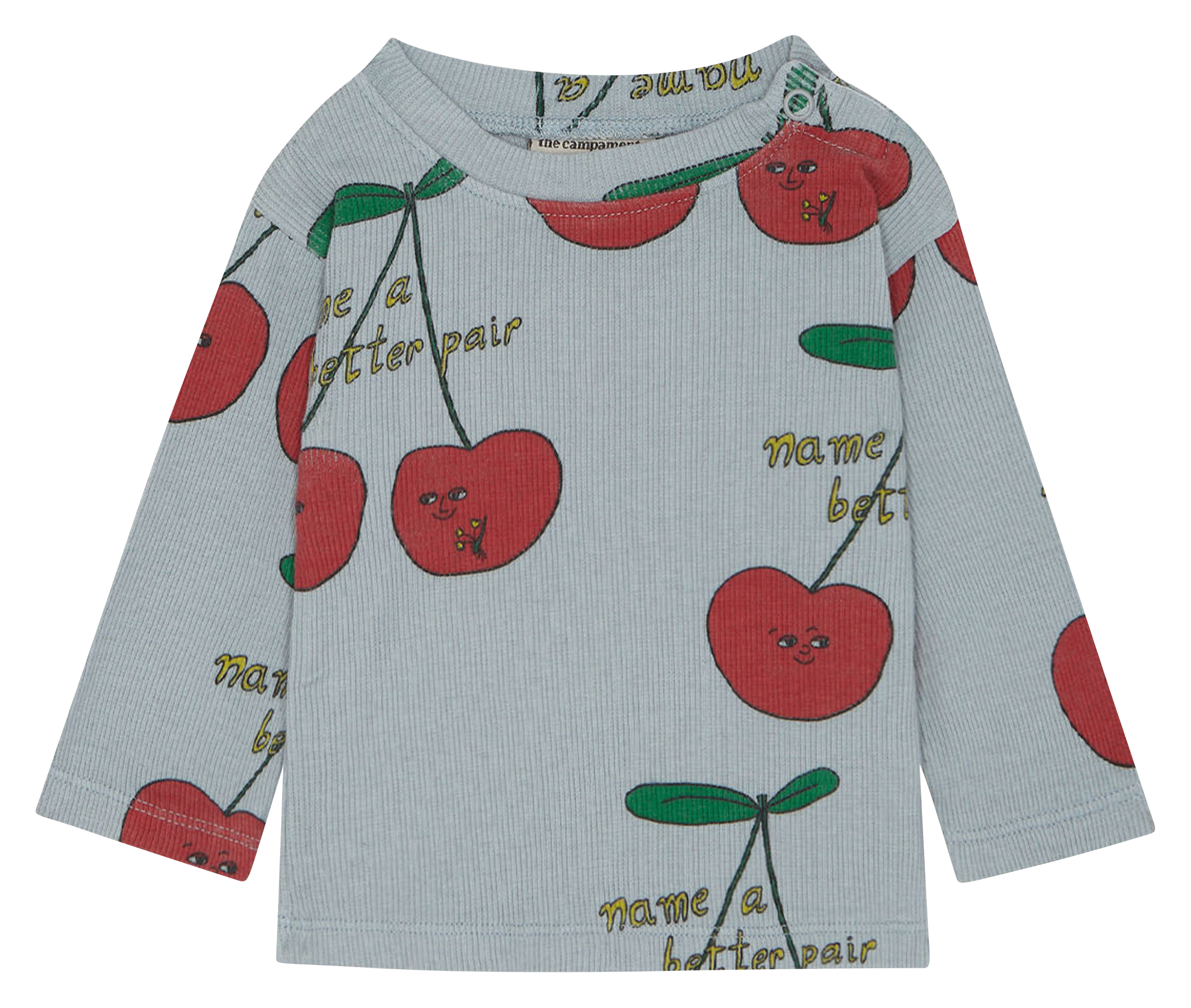 Tee-shirt col rond imprimé en coton bio THE CAMPAMENTO Bleu