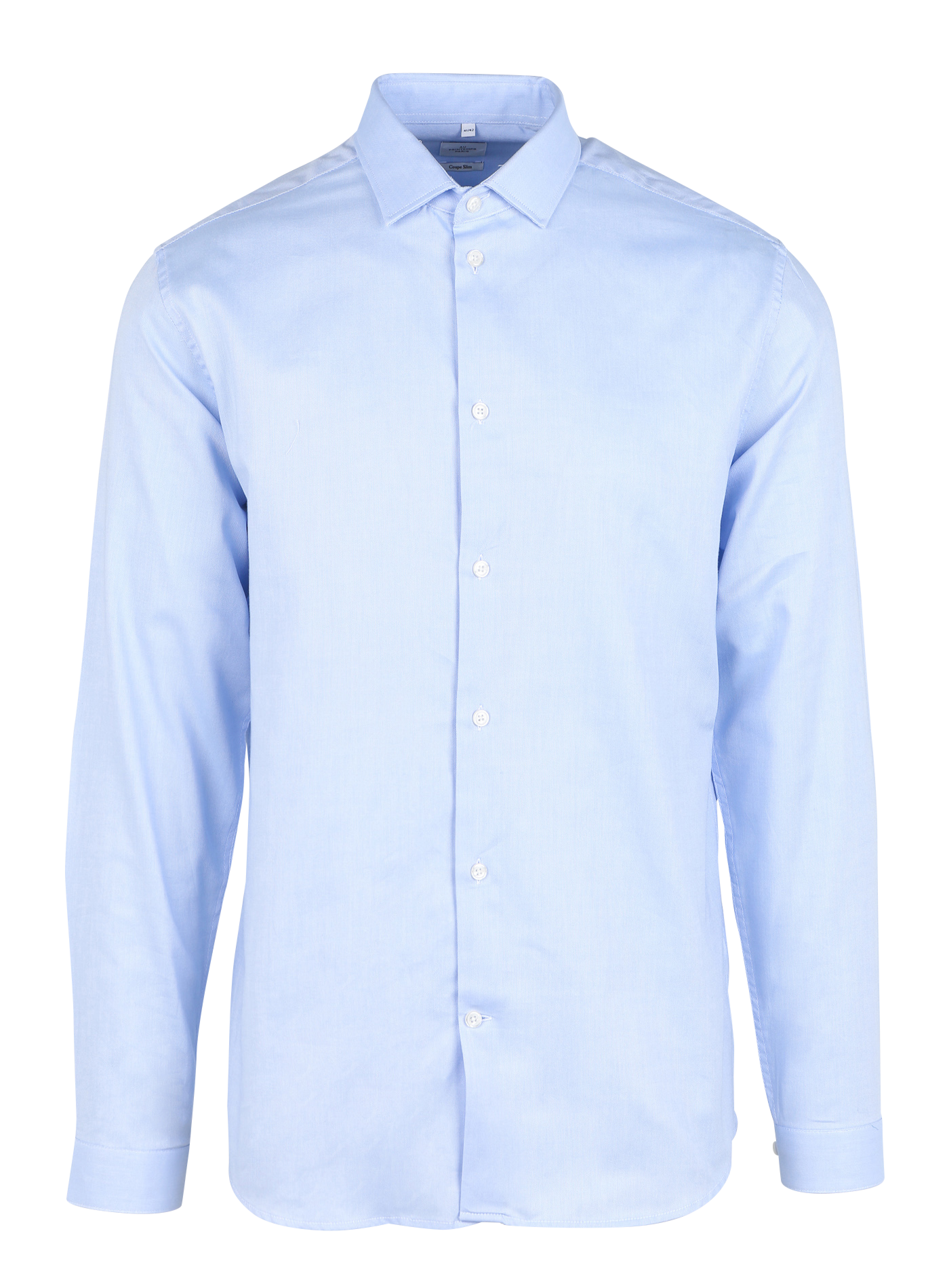 Baumwollhemd mit klassischem Kragen, Slim Fit AU PRINTEMPS PARIS Blau