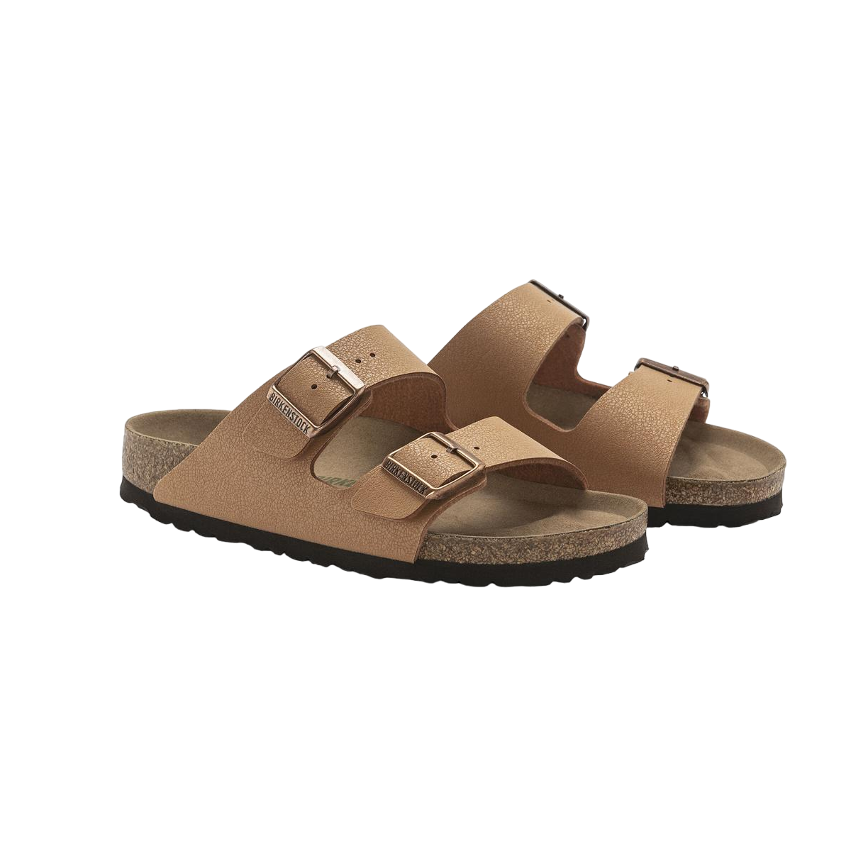 Faux leather sandals Brown