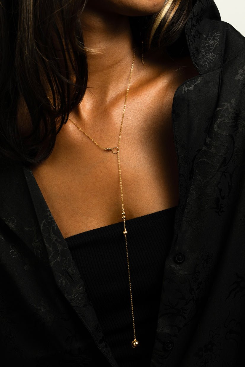 Adjustable Maia Necklace - Gold YAY Golden