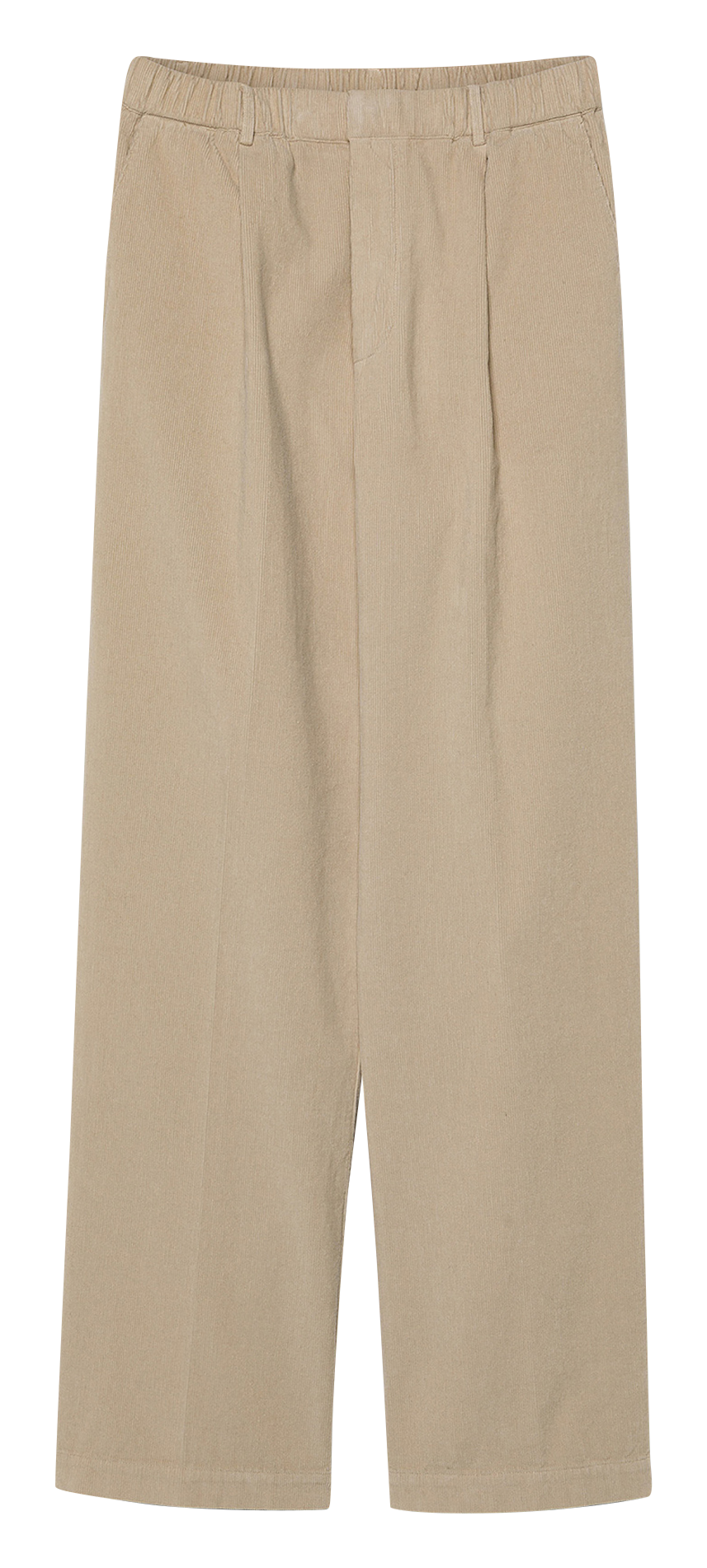 Pantalon large en coton POMANDERE Beige