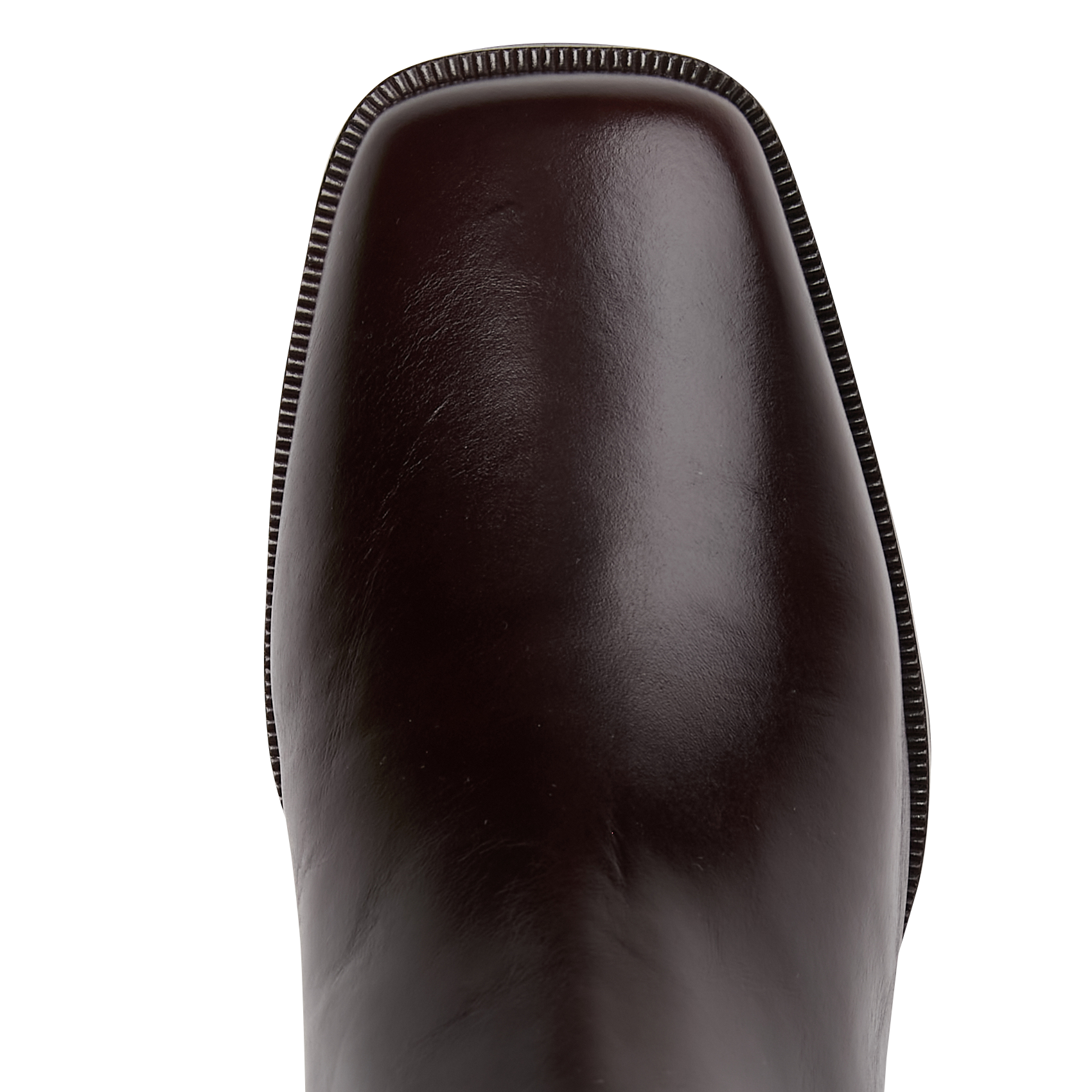 Bottines à talons à bouts carré en cuir BOBBIES Marron