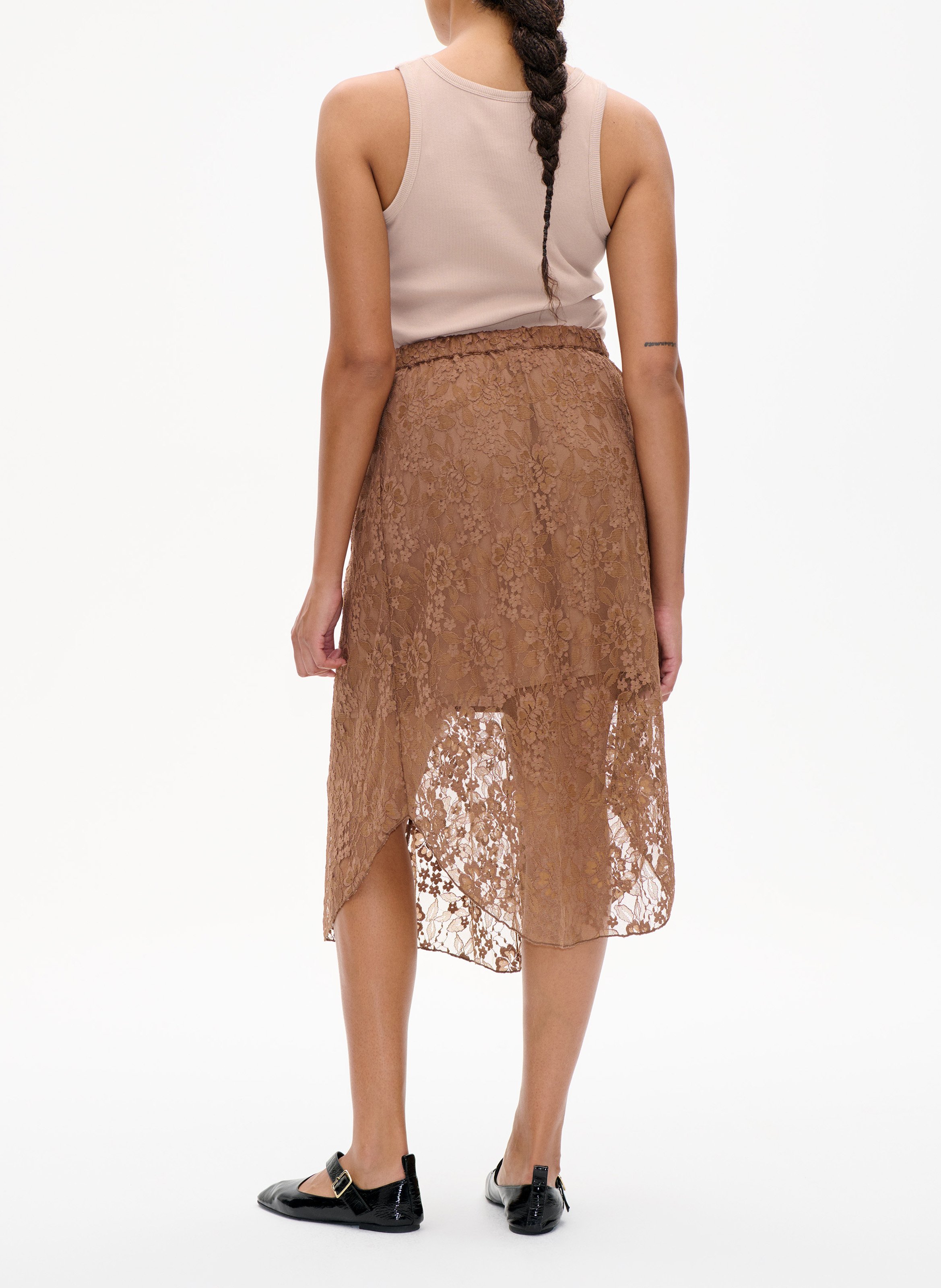 Straight lace skirt  BAUM UND PFERDGARTEN Brown