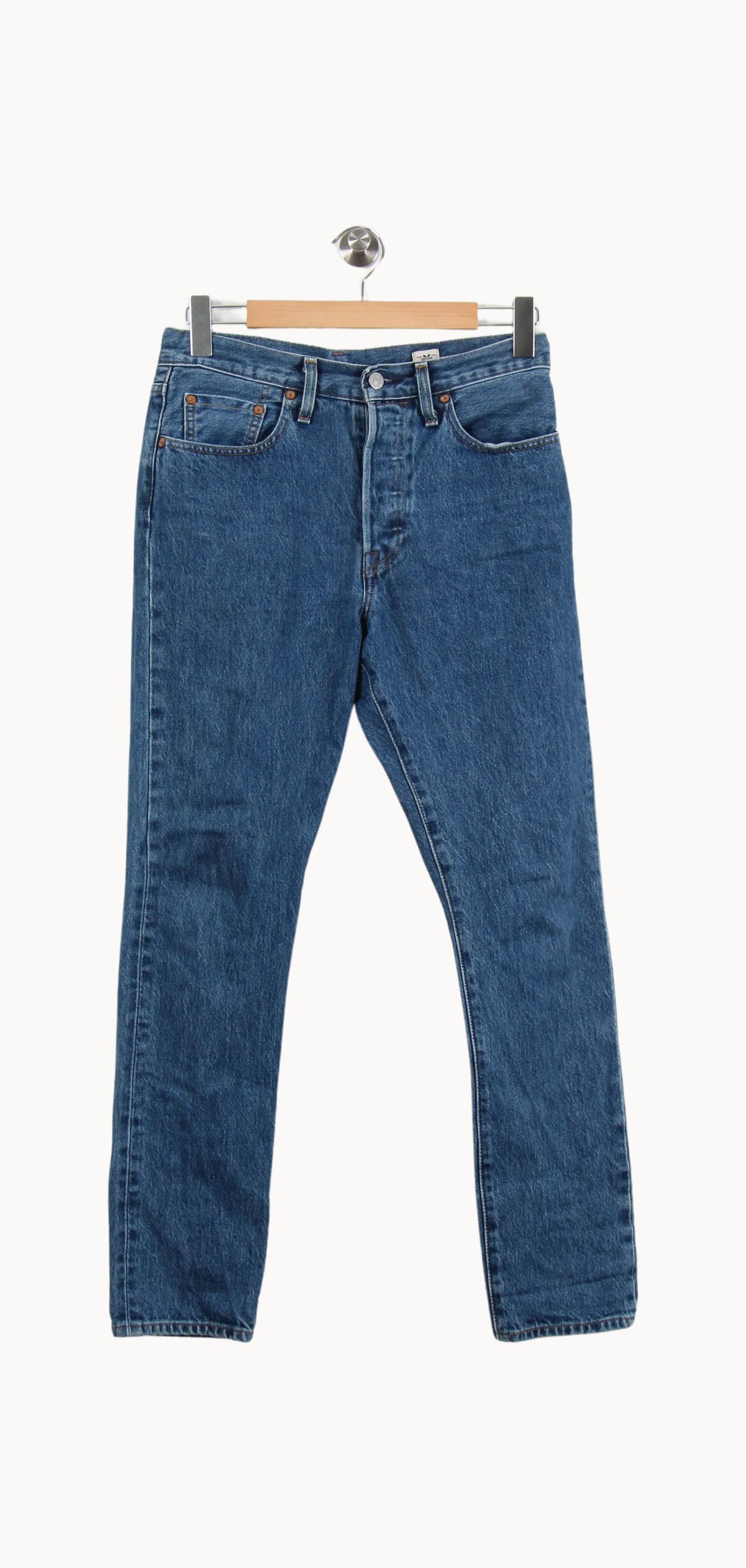 Cropped slim jeans with studs LEVI'S - Seconde main Blue