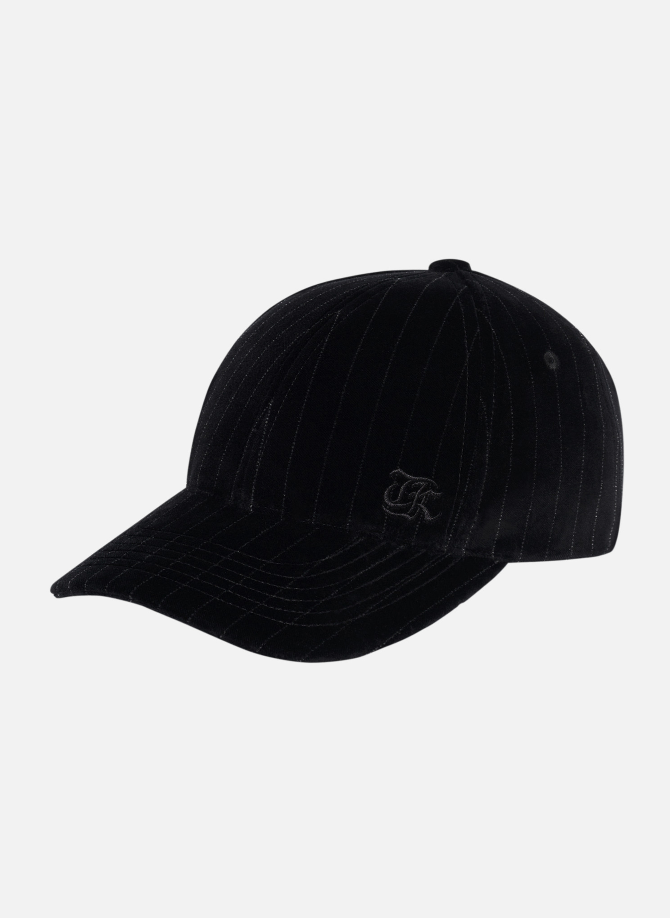 Velvet cap with thin stripes THE KOOPLES Black