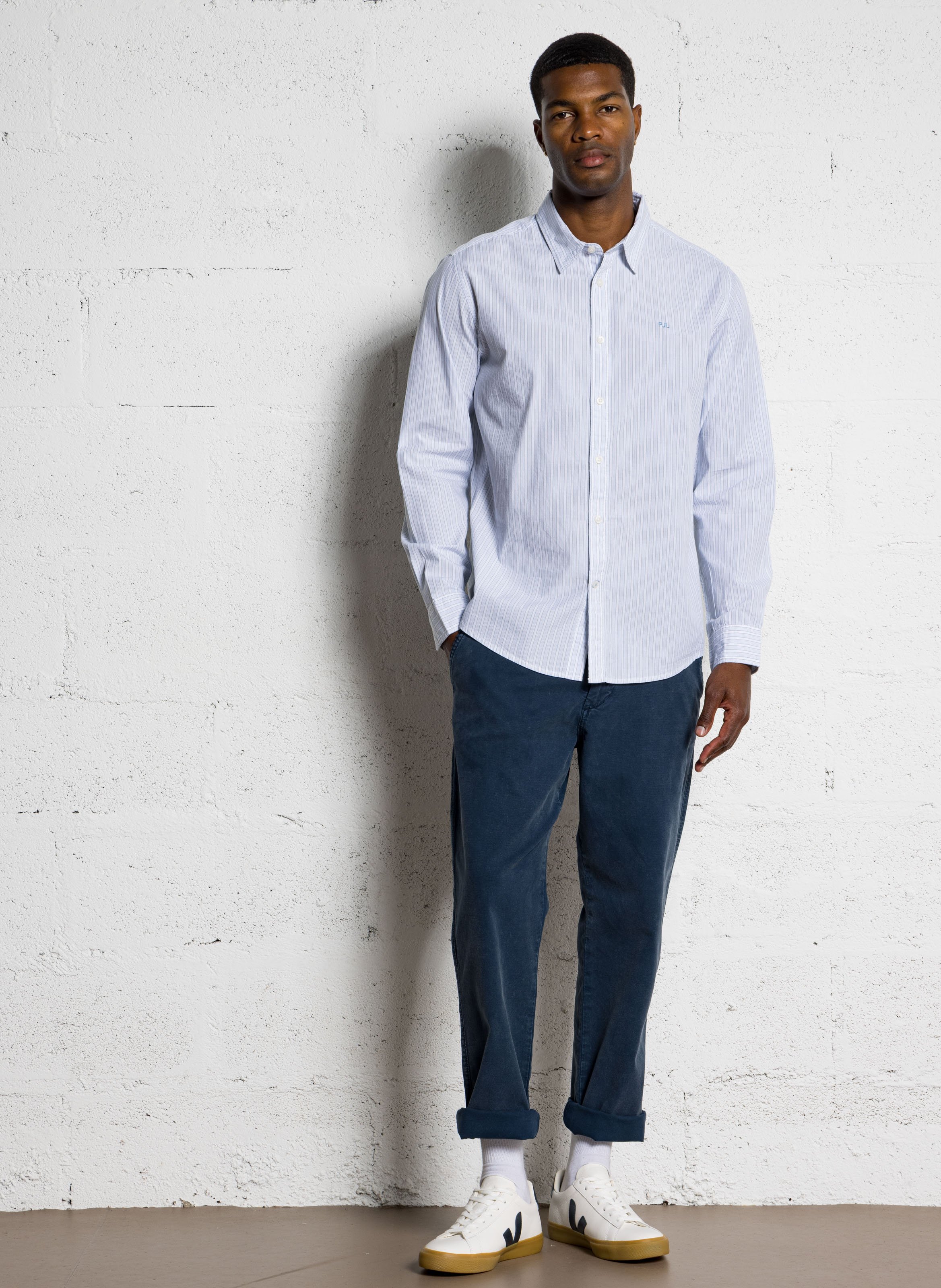 Cotton-blend bucket hat PEPE JEANS Blue