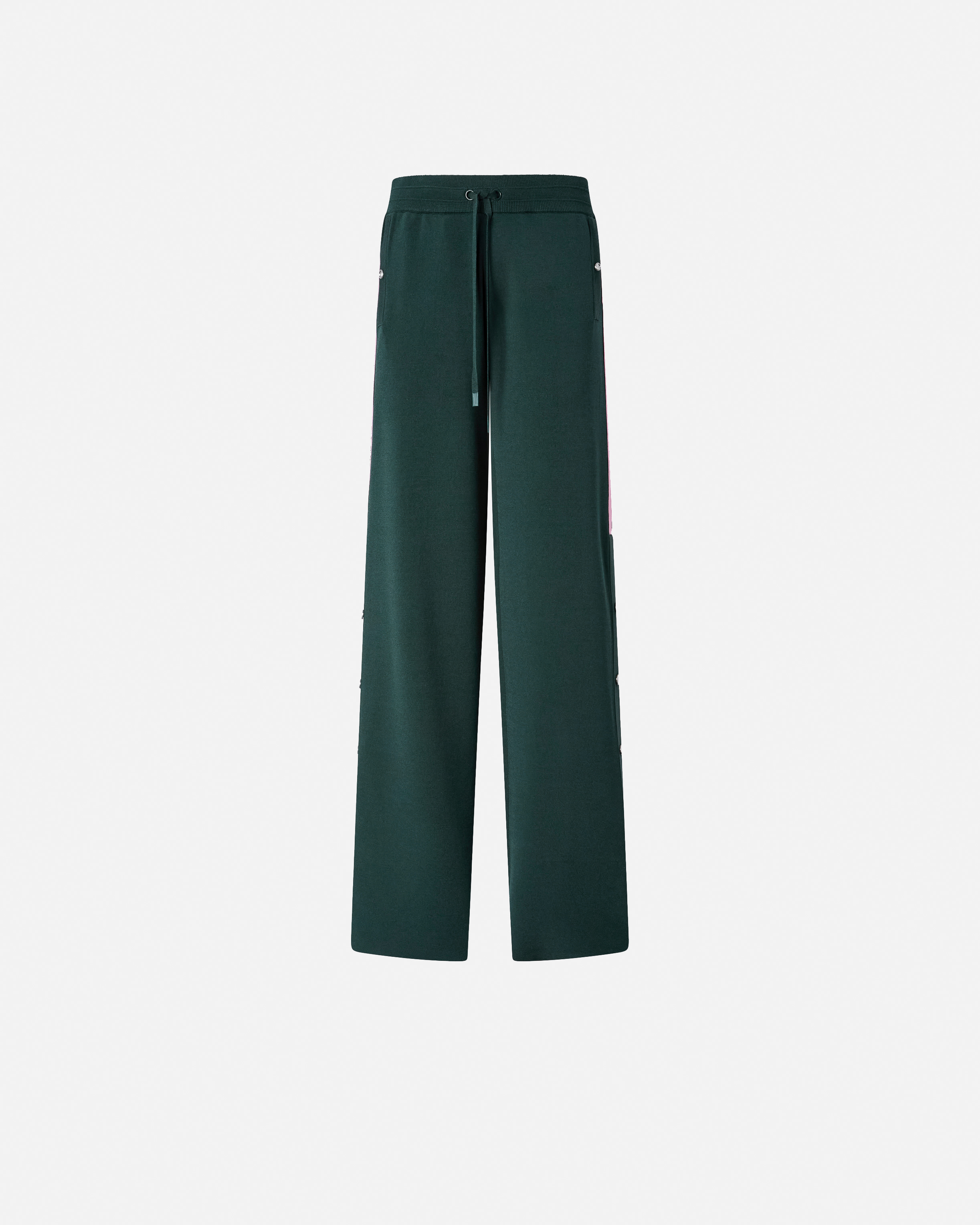Jogging pants with love birds logo PINKO Green