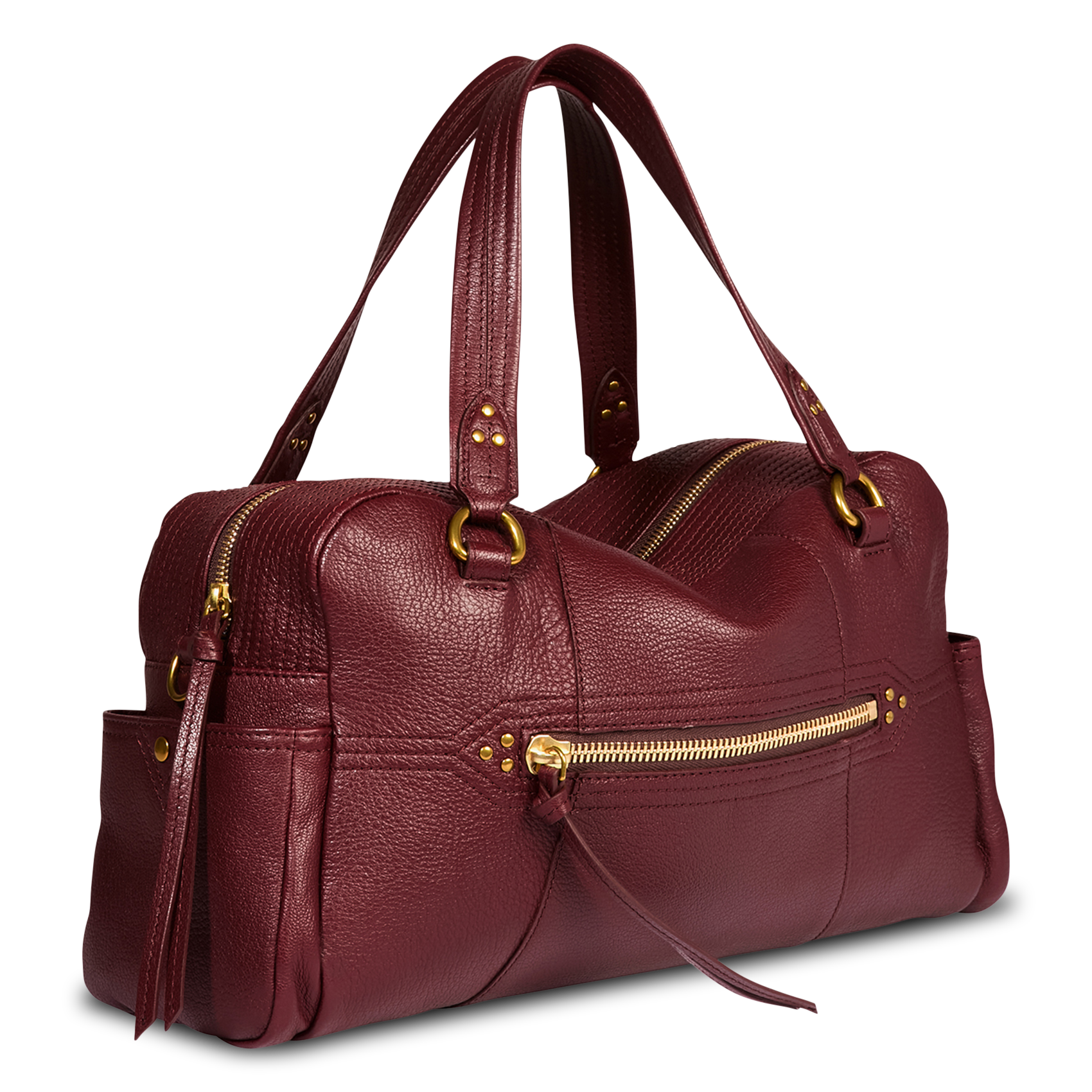 Tasche Bowling mit Schulterriemen aus Leder JEROME DREYFUSS Rot