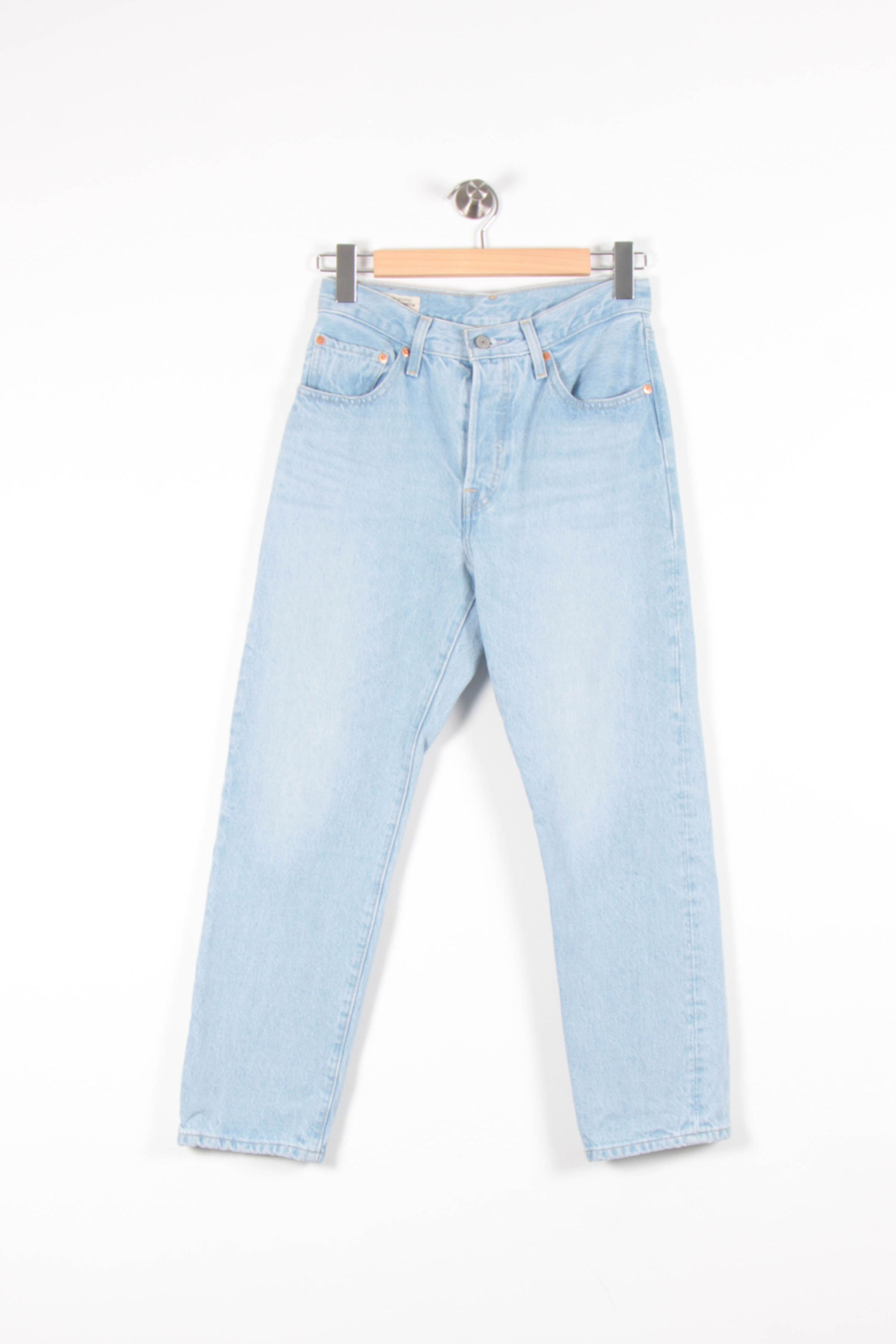 Cropped slim jeans with studs LEVI'S - Seconde main Blue