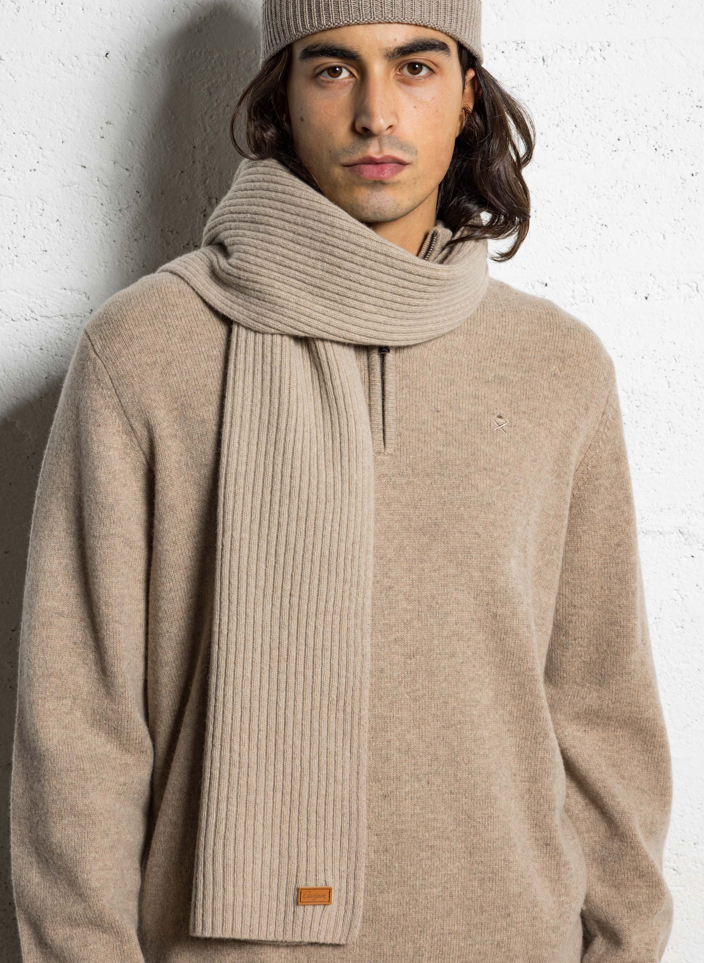 Echarpe unie en laine mélangée CHEVIGNON