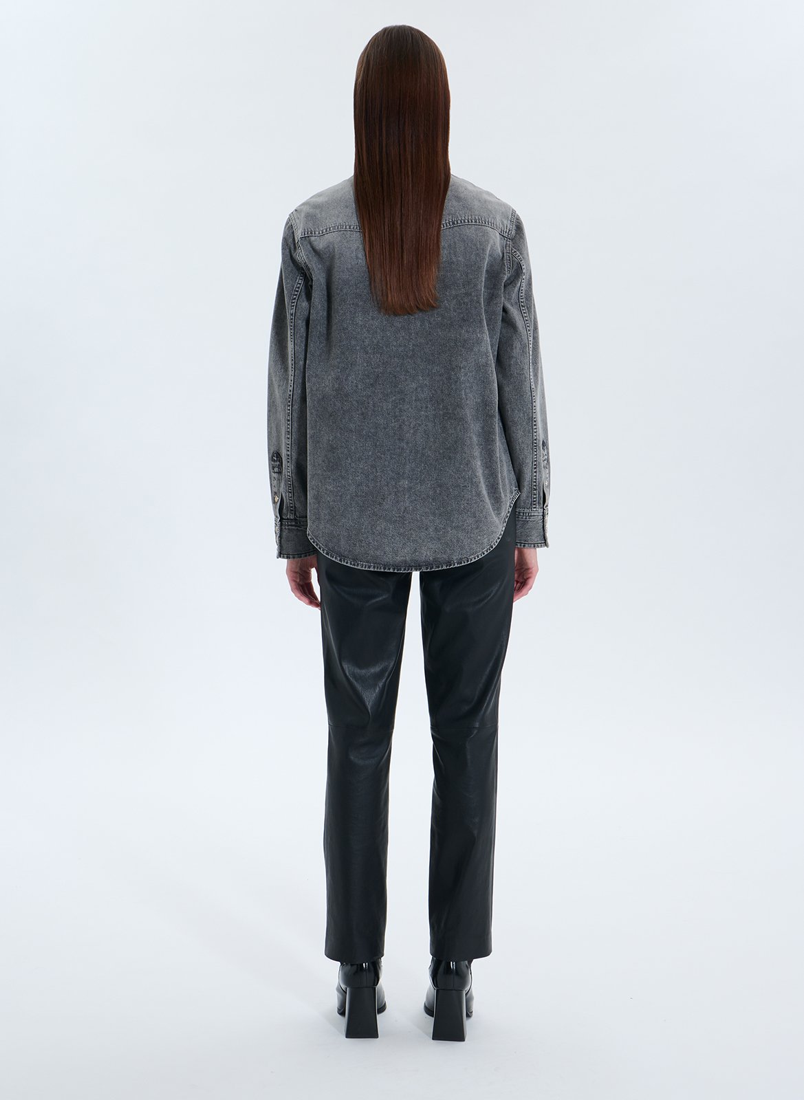 Capri plain oversized shirt ZAPA Black