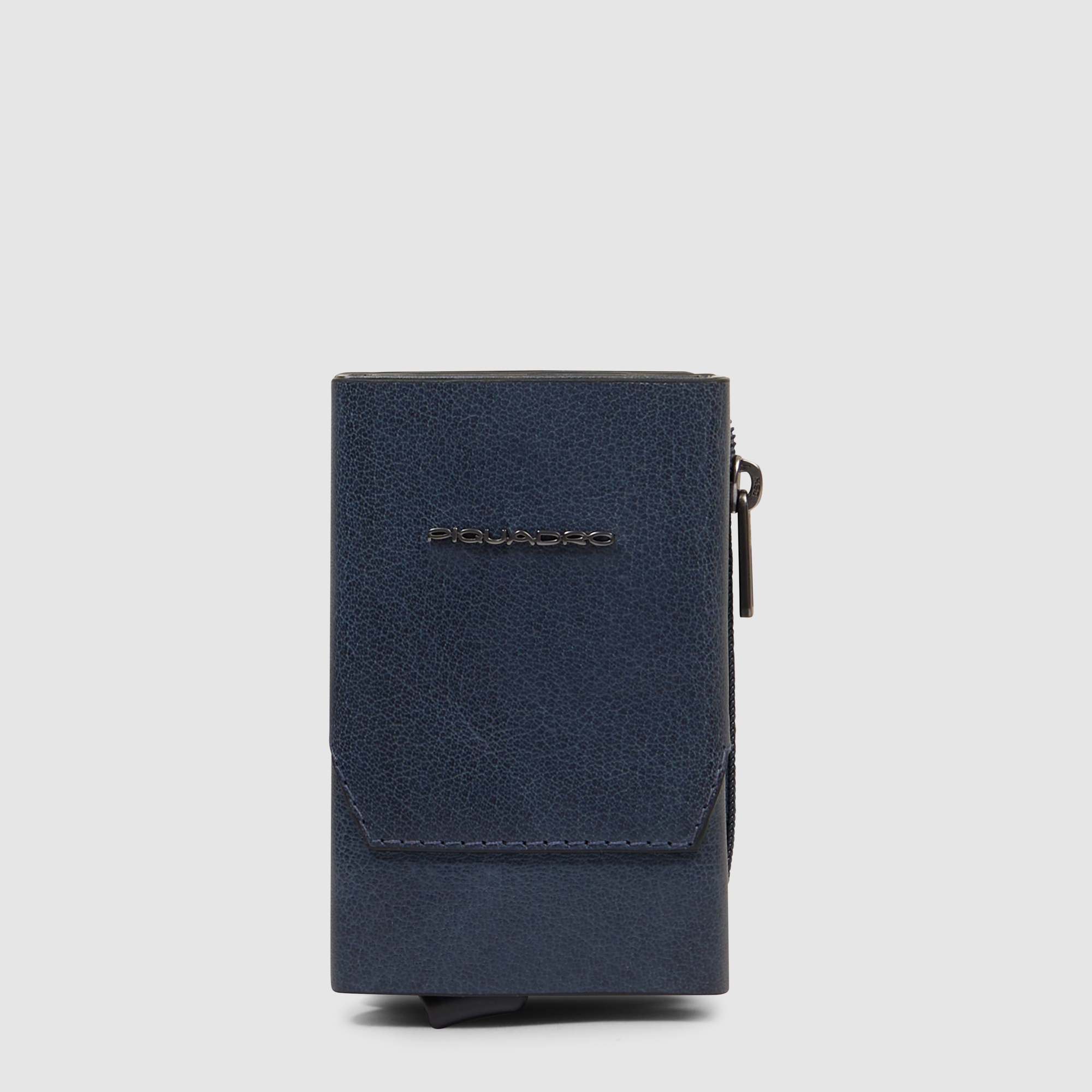 Compact wallet with pop-up card holder, coin pocket, and RFID protection PIQUADRO Grey