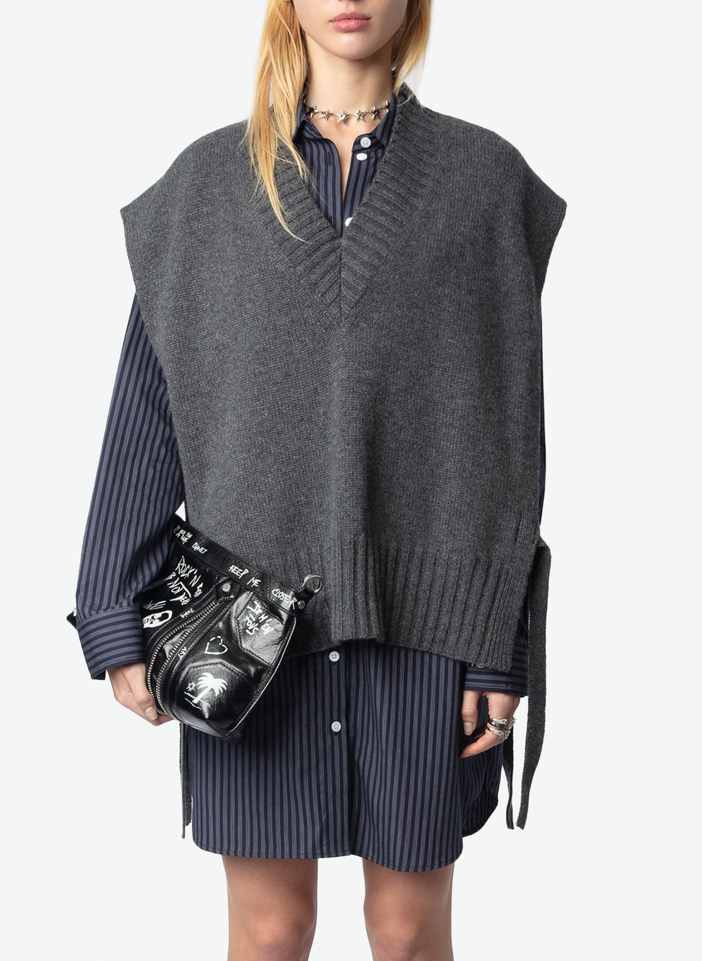 Oversized cashmere sweater ZADIG&VOLTAIRE Grey