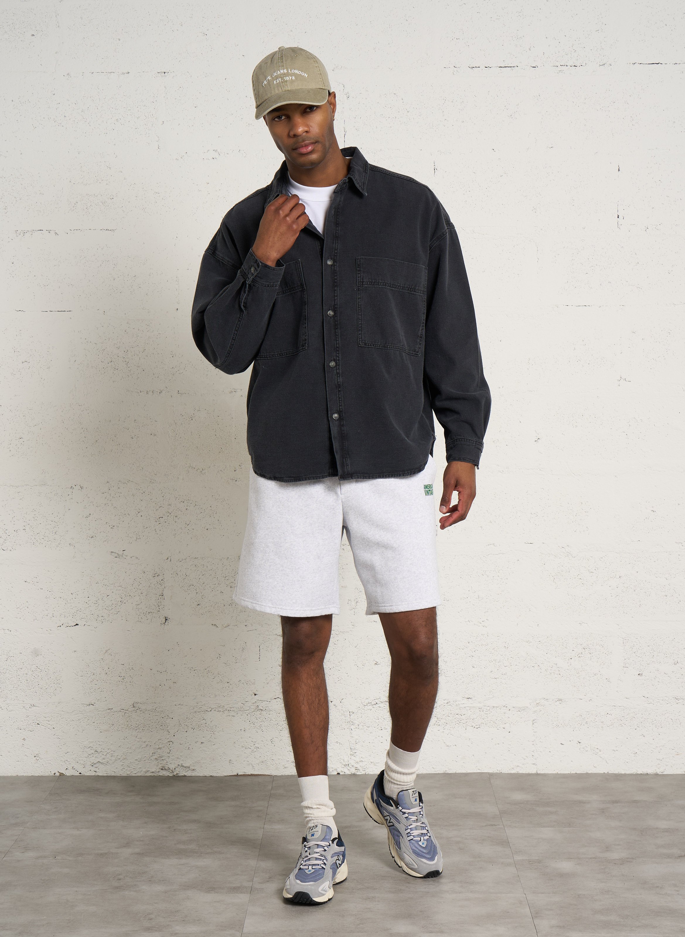 Straight sweatshorts AMERICAN VINTAGE Grey