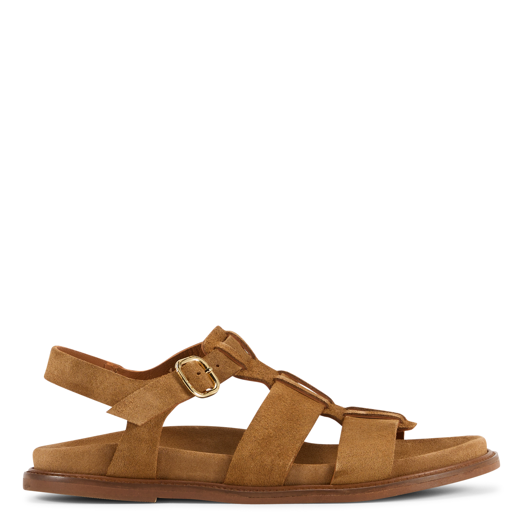 Flat soft leather sandals MAISON TOUFET Brown