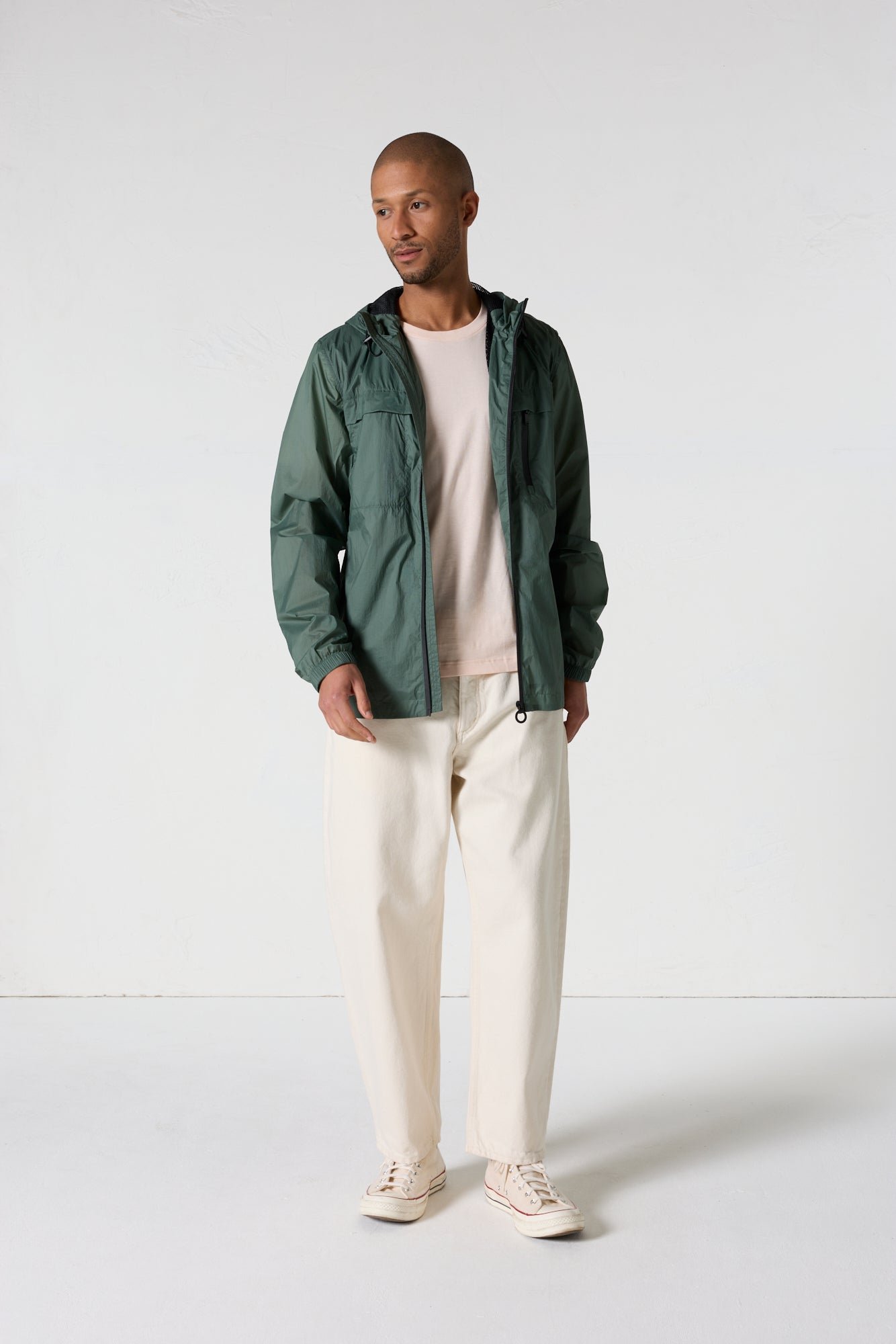 Light packable windbreaker Larry JOTT Green