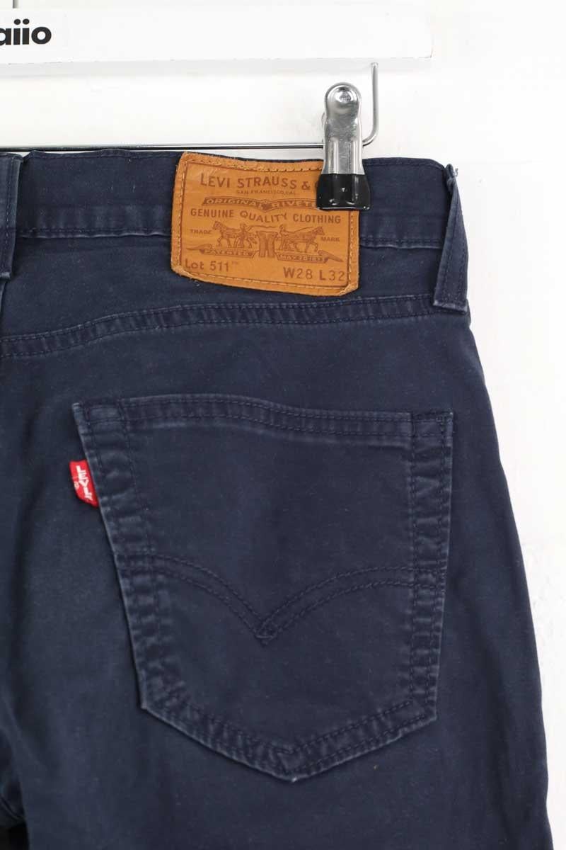 Pantalon droit LEVI'S - Seconde main Bleu