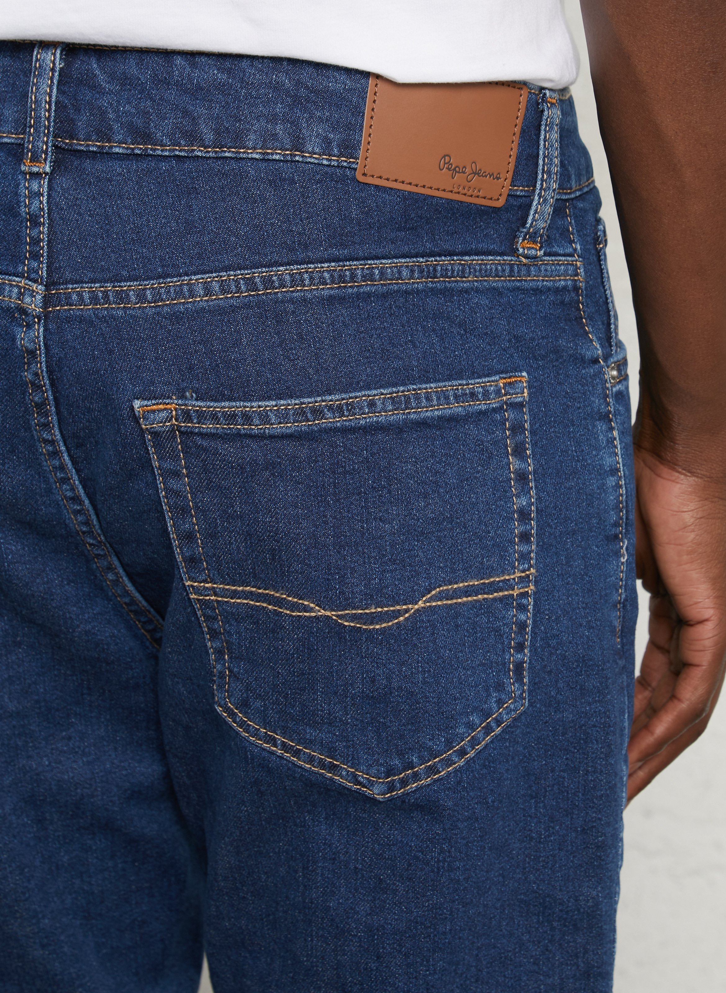 Short mi-long en jean  PEPE JEANS Bleu