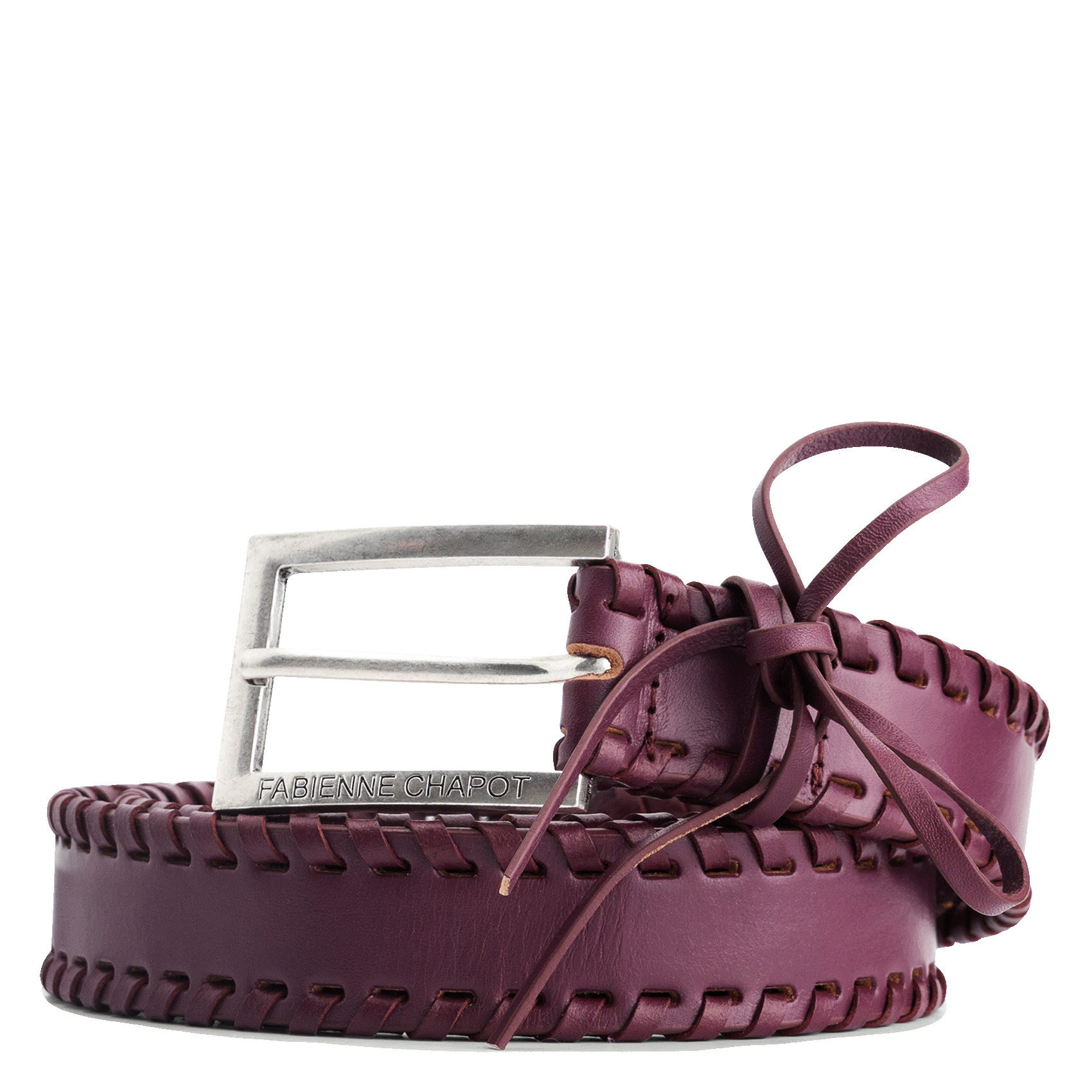 Ceinture en cuir  FABIENNE CHAPOT Rouge