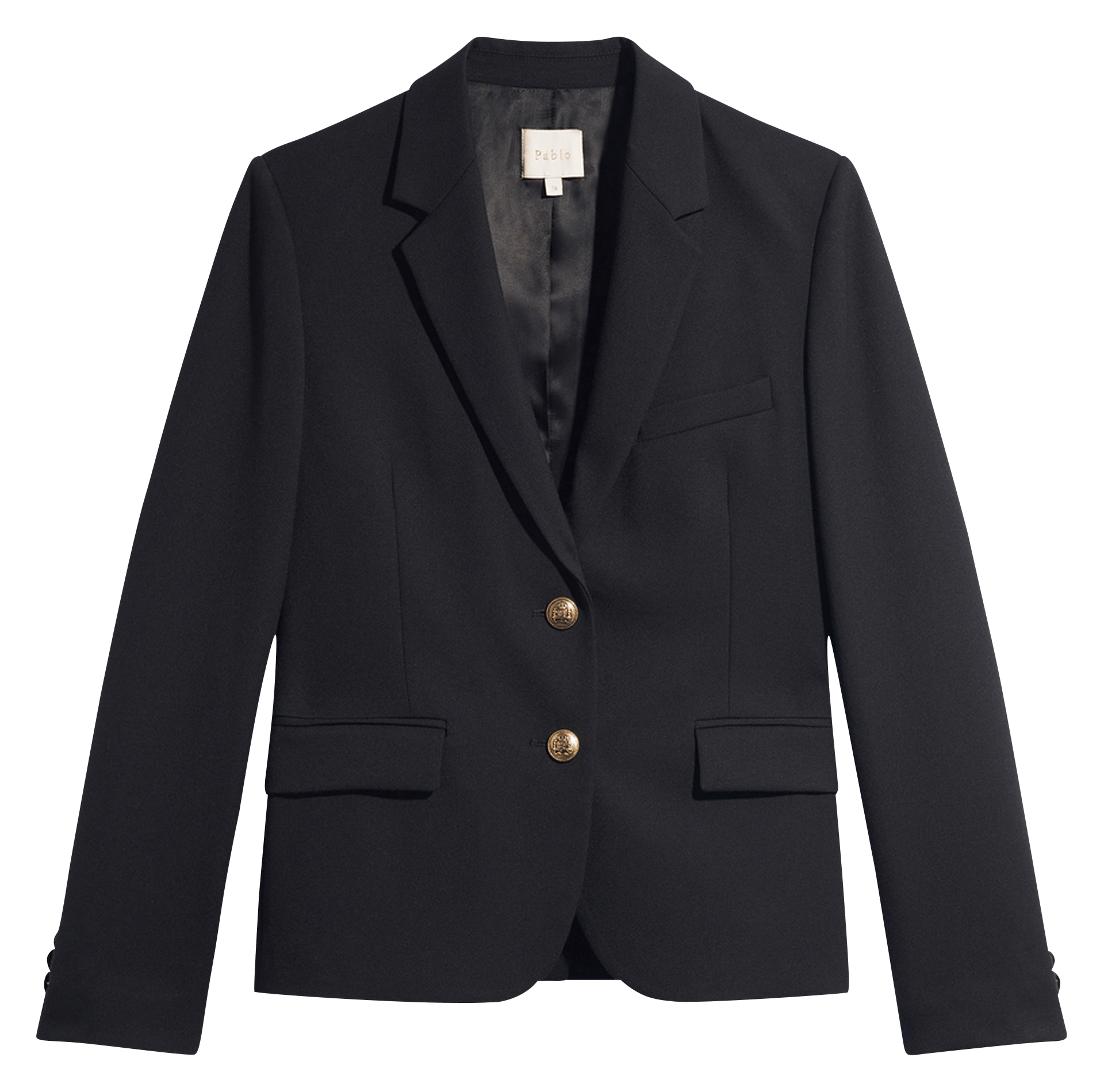 Veste tailleur droite PABLO Noir