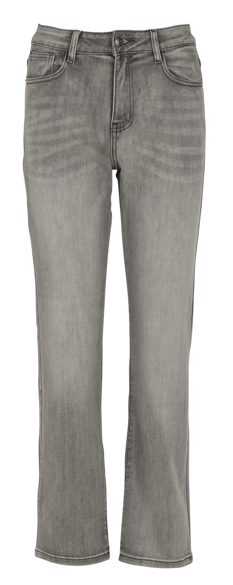 High-rise straight jeans PLEASE Grey