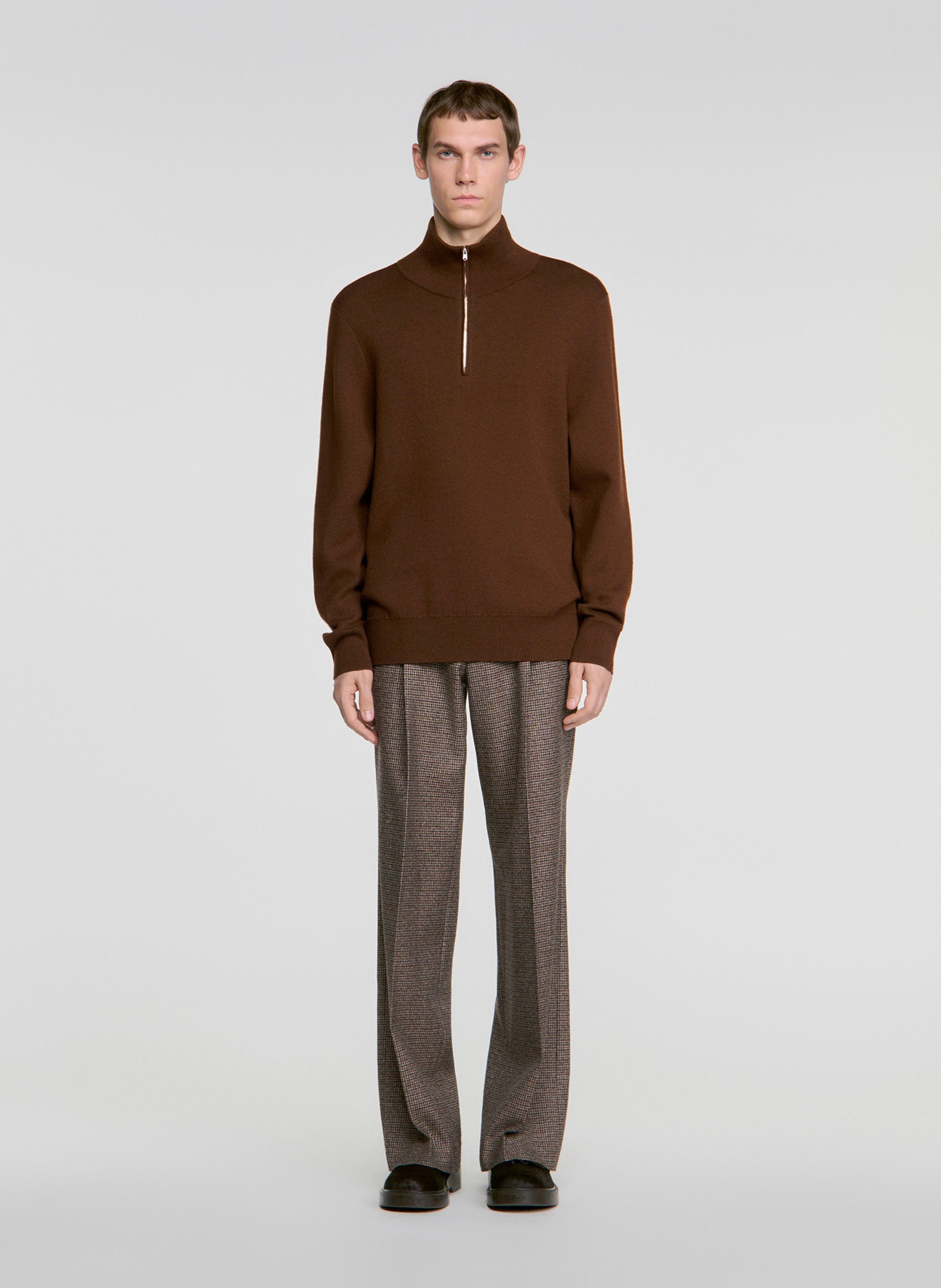 Schipperstrui van wolmix | Beige SANDRO Heren