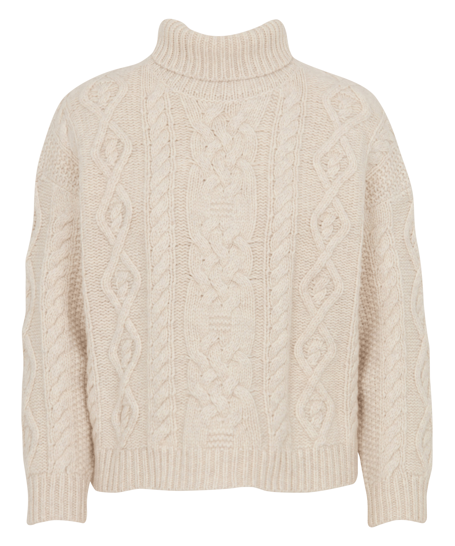 Gerader Rollkragenpullover aus Wolle LEON & HARPER