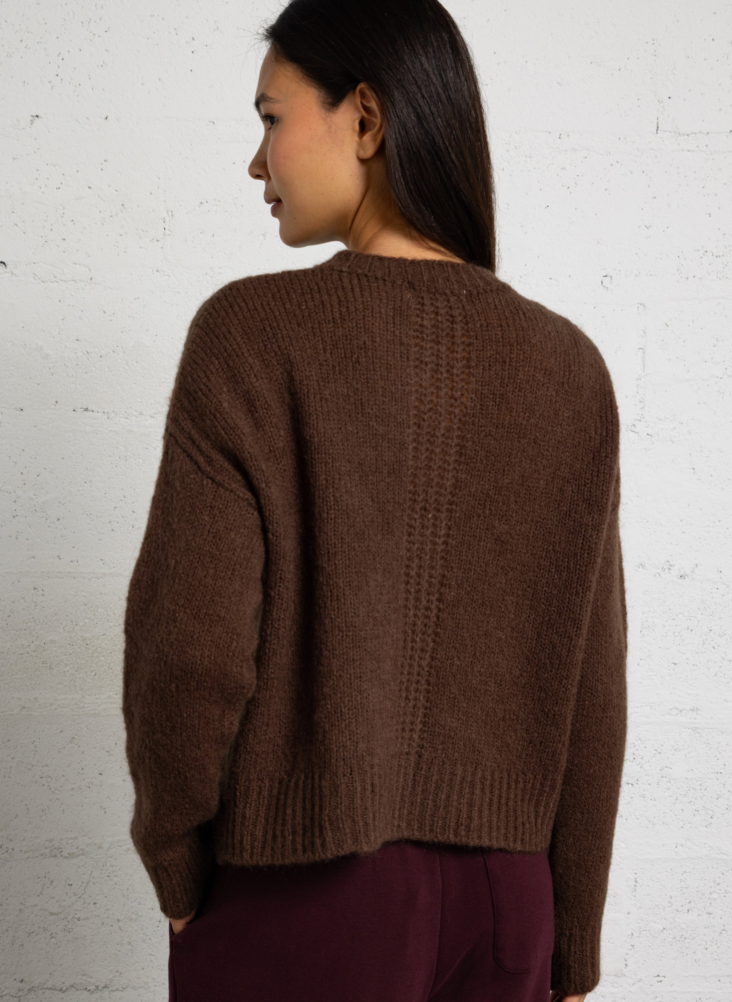 Jacke - im Oversize-Schnitt, Woll-Mix MAISON ANJE Braun