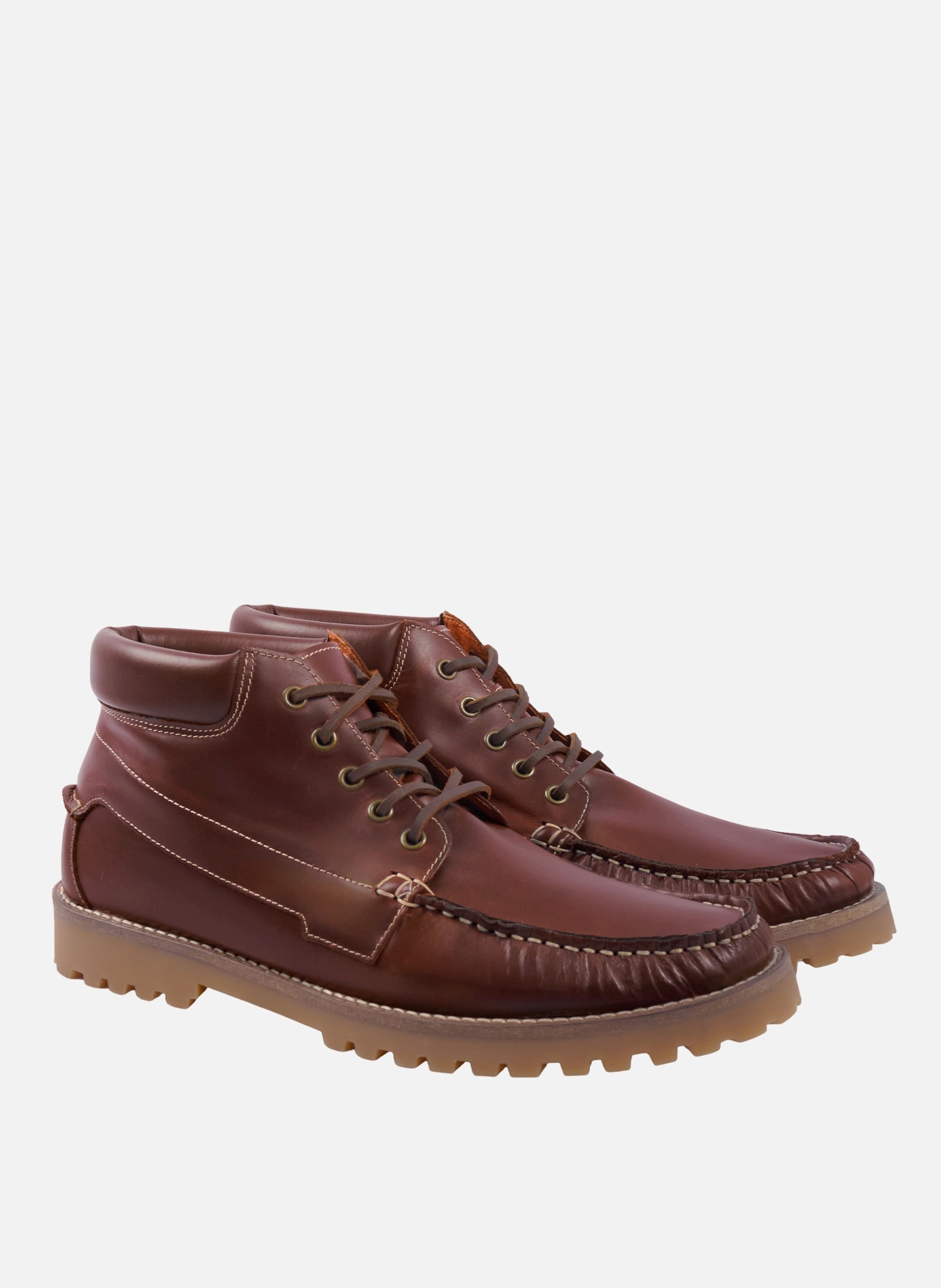 Boots bateau crampons tom cuir JULES & JENN Beige