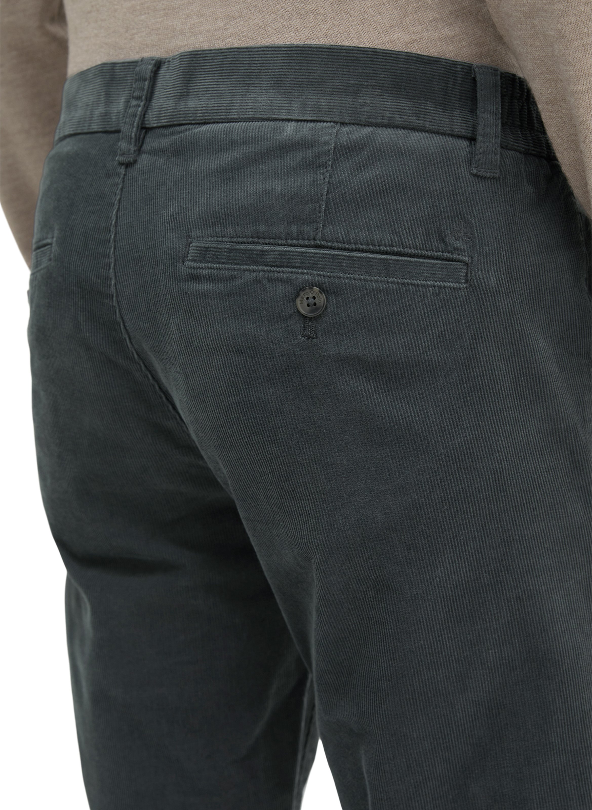 Hose mit geradem Bein aus Baumwollmischung MARC O'POLO Grau
