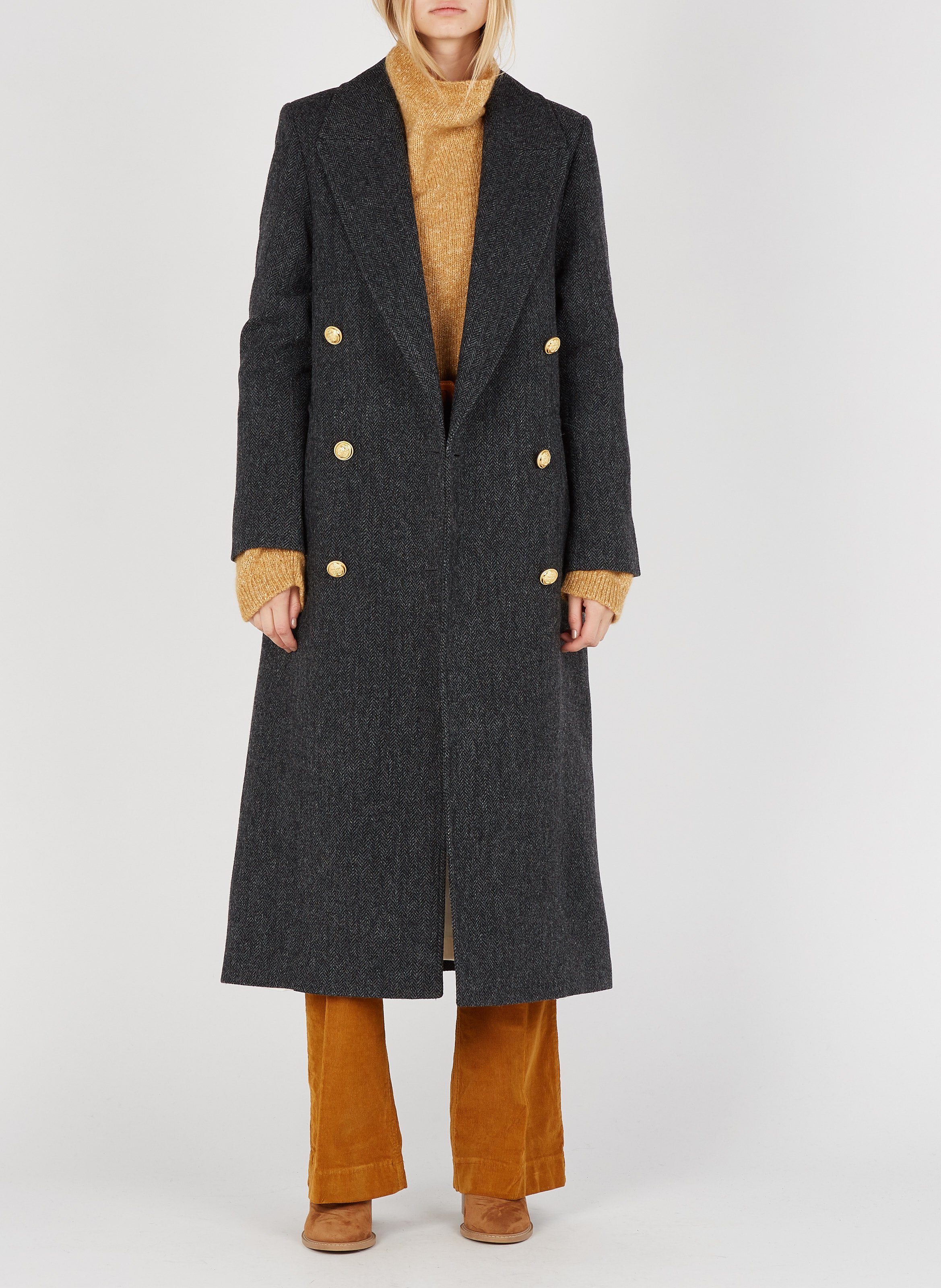 Leren riem met gesp BA&SH Bruin