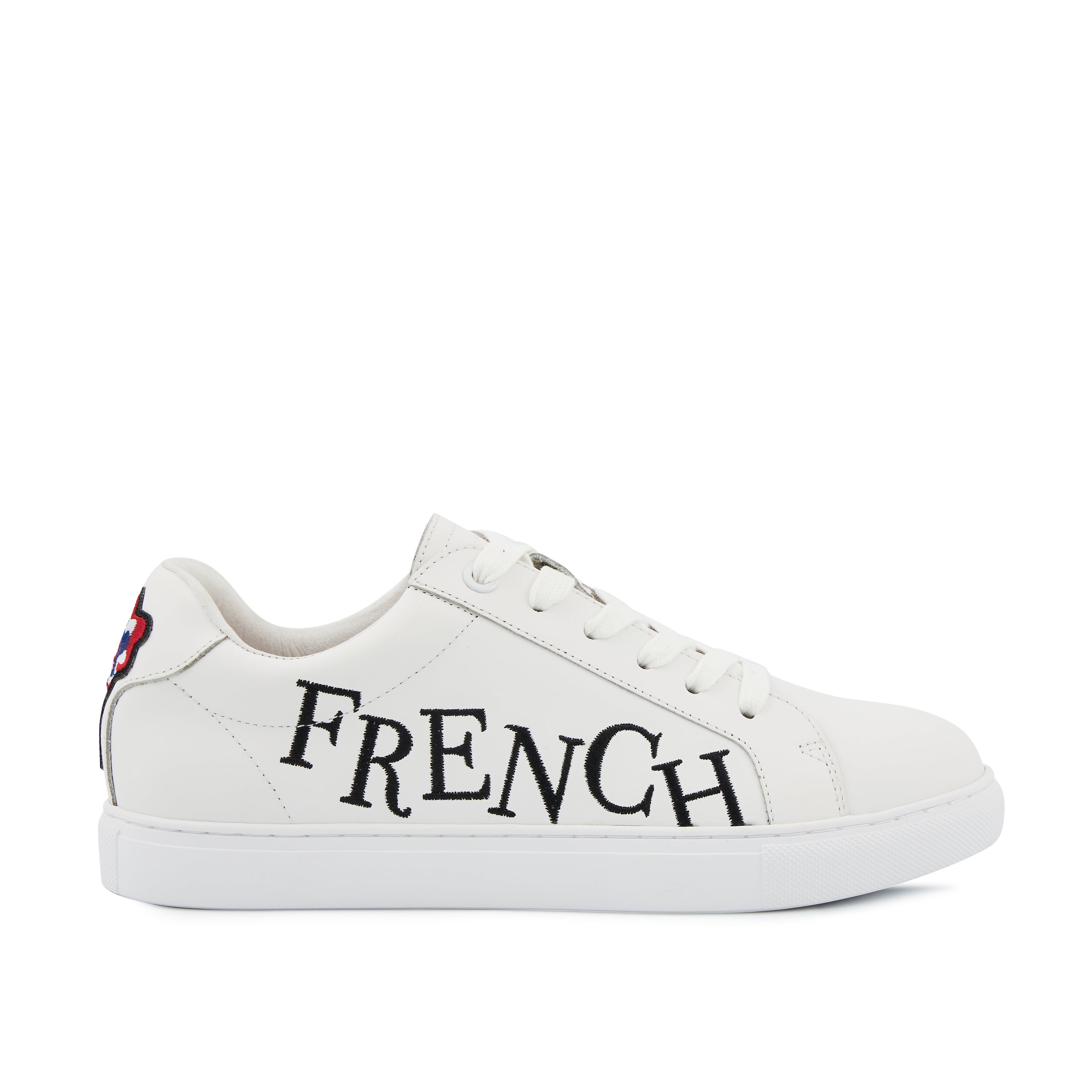 Leather sneakers BONS BAISERS PARIS White