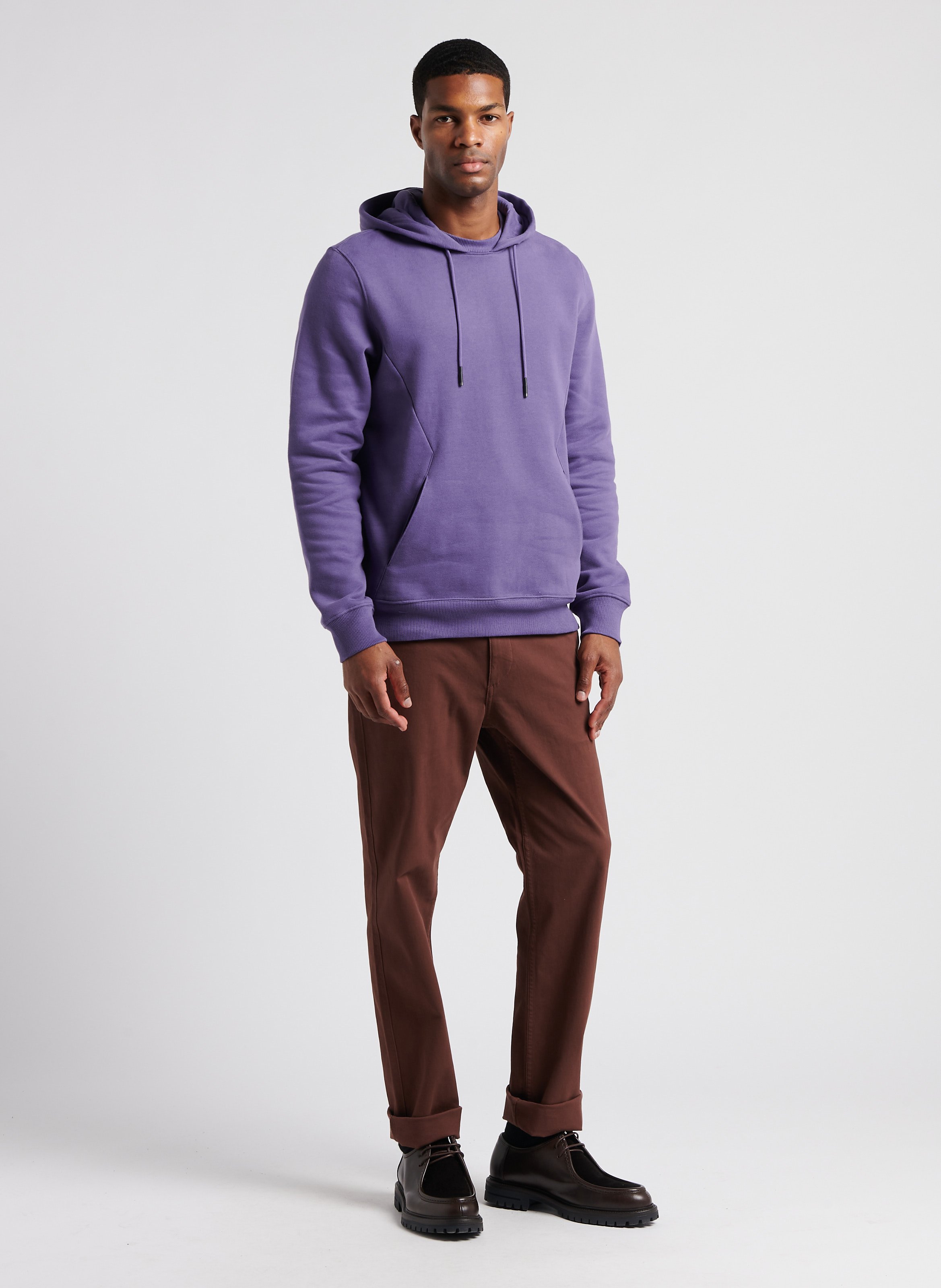 Purple store cotton hoodie