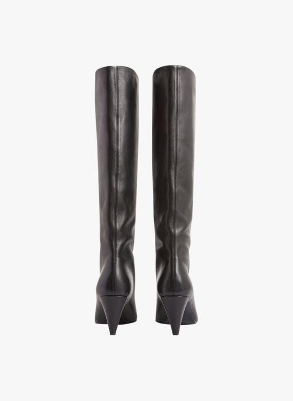 Bottes hautes et talon carré Louise noires - CHARLES & KEITH FR Bottes hautes et talon carré Louise noires - CHARLES & KEITH FR