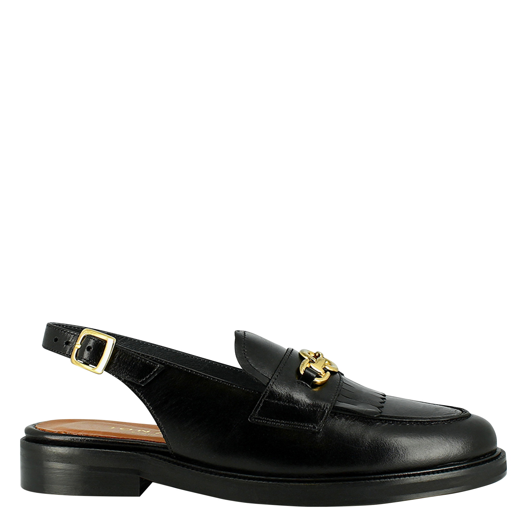 Leather loafers JONAK Black