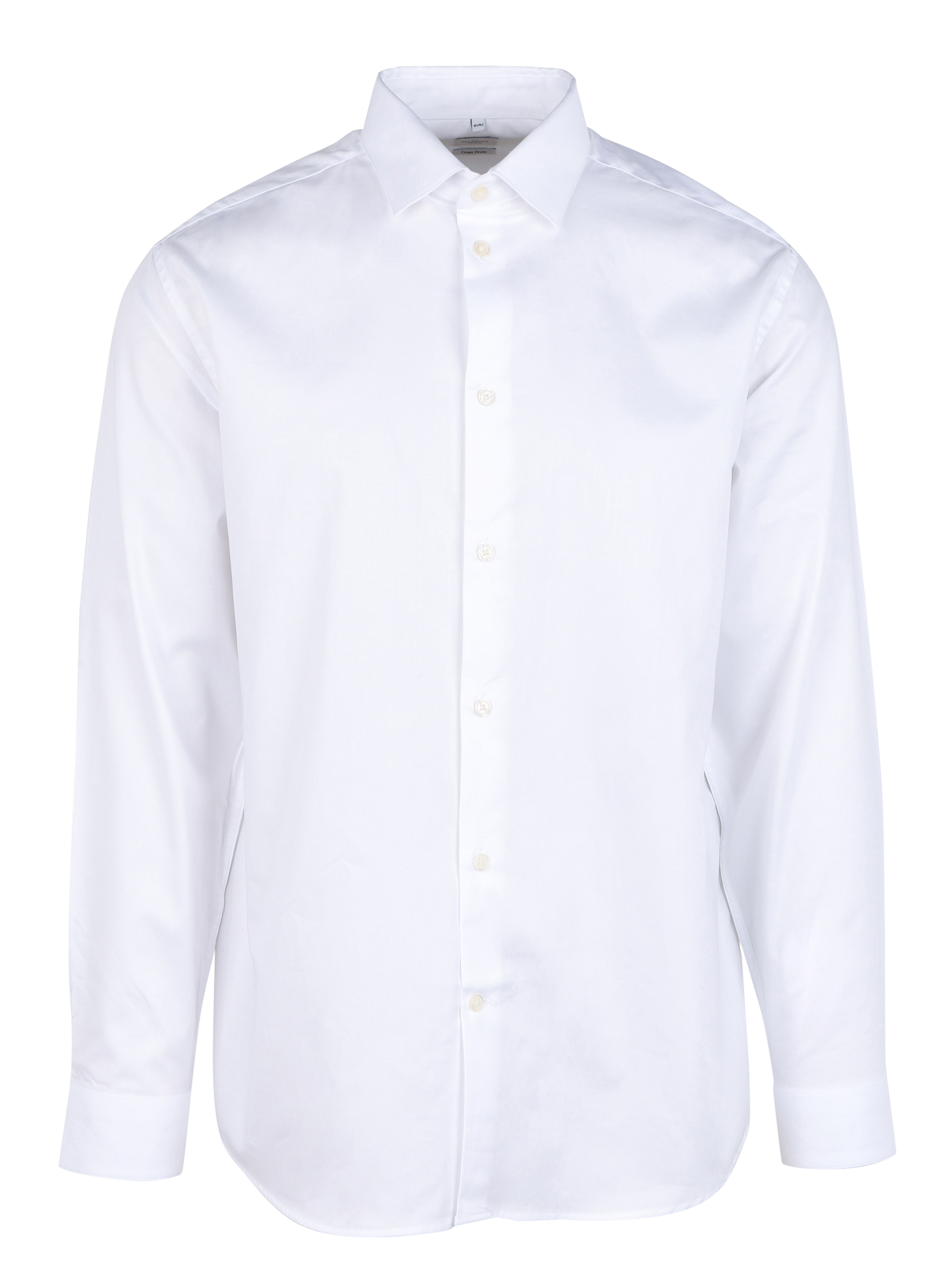 Straight cotton shirt with classic collar AU PRINTEMPS PARIS White