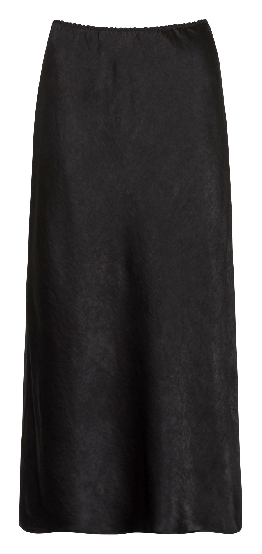 Jupe midi satinée AN'GE Noir