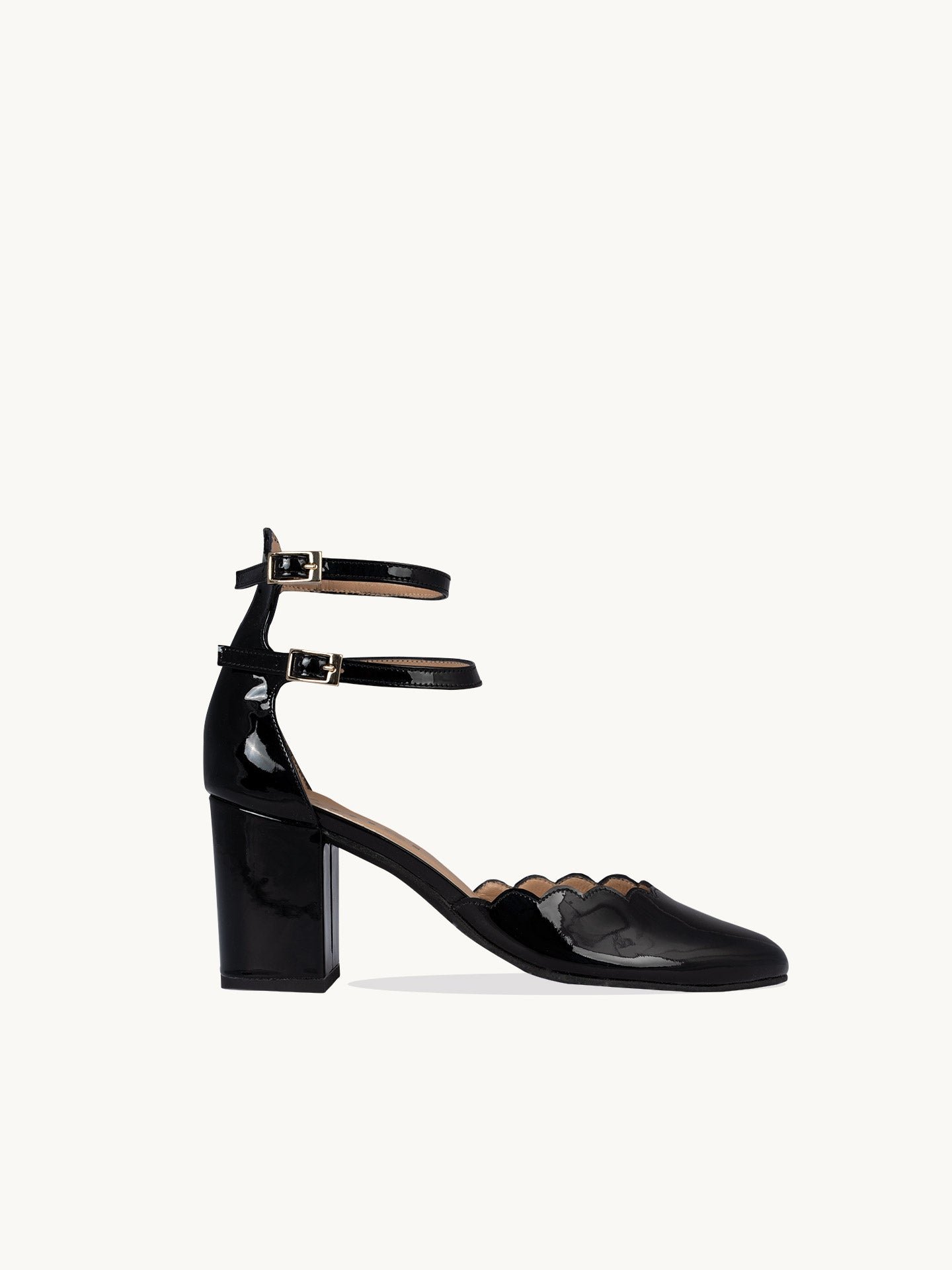 Cebibi patent leather Mary Janes with heel EMZI PARIS Black