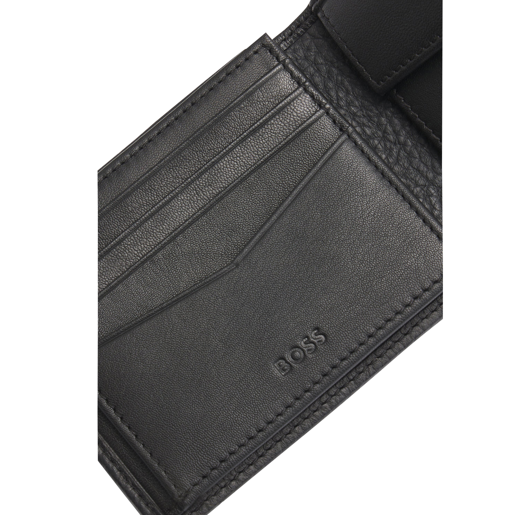 Babylon leather wallet BOSS Black