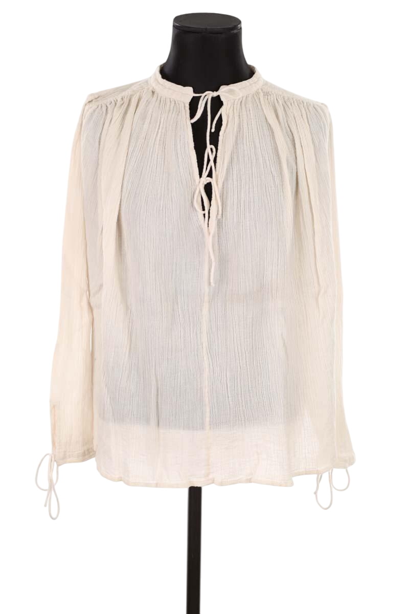 Cotton blouse LAURENCE BRAS - Seconde Main White