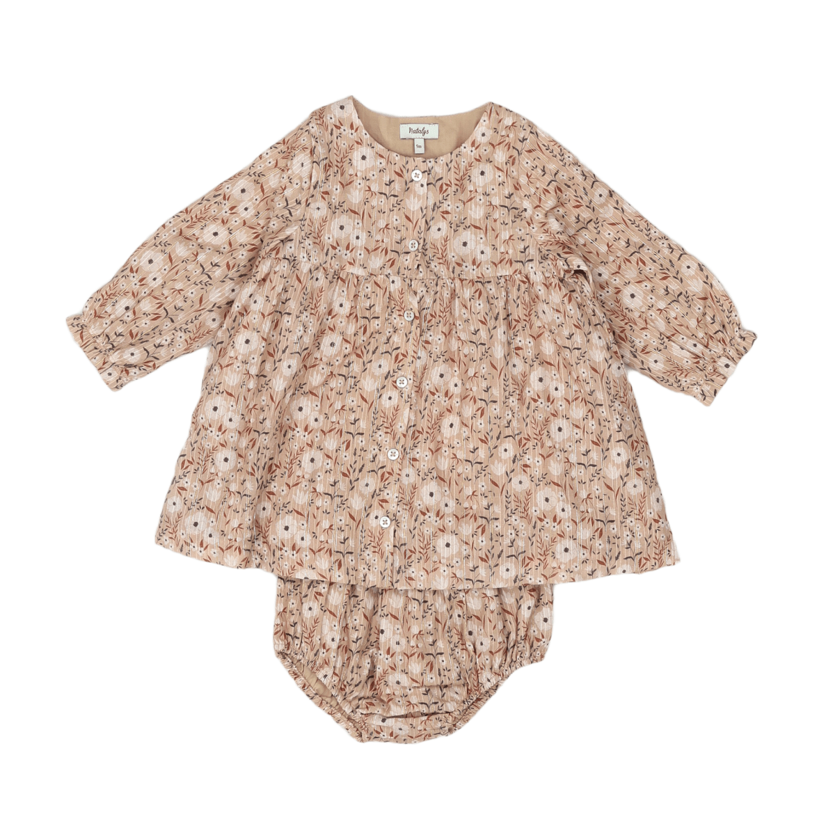 Beige Baby Set - 9 months NATALYS - Seconde Main Beige