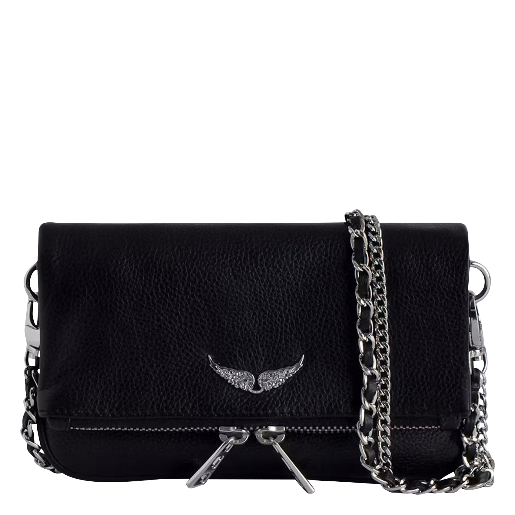 Leren avondclutch ZADIG&VOLTAIRE