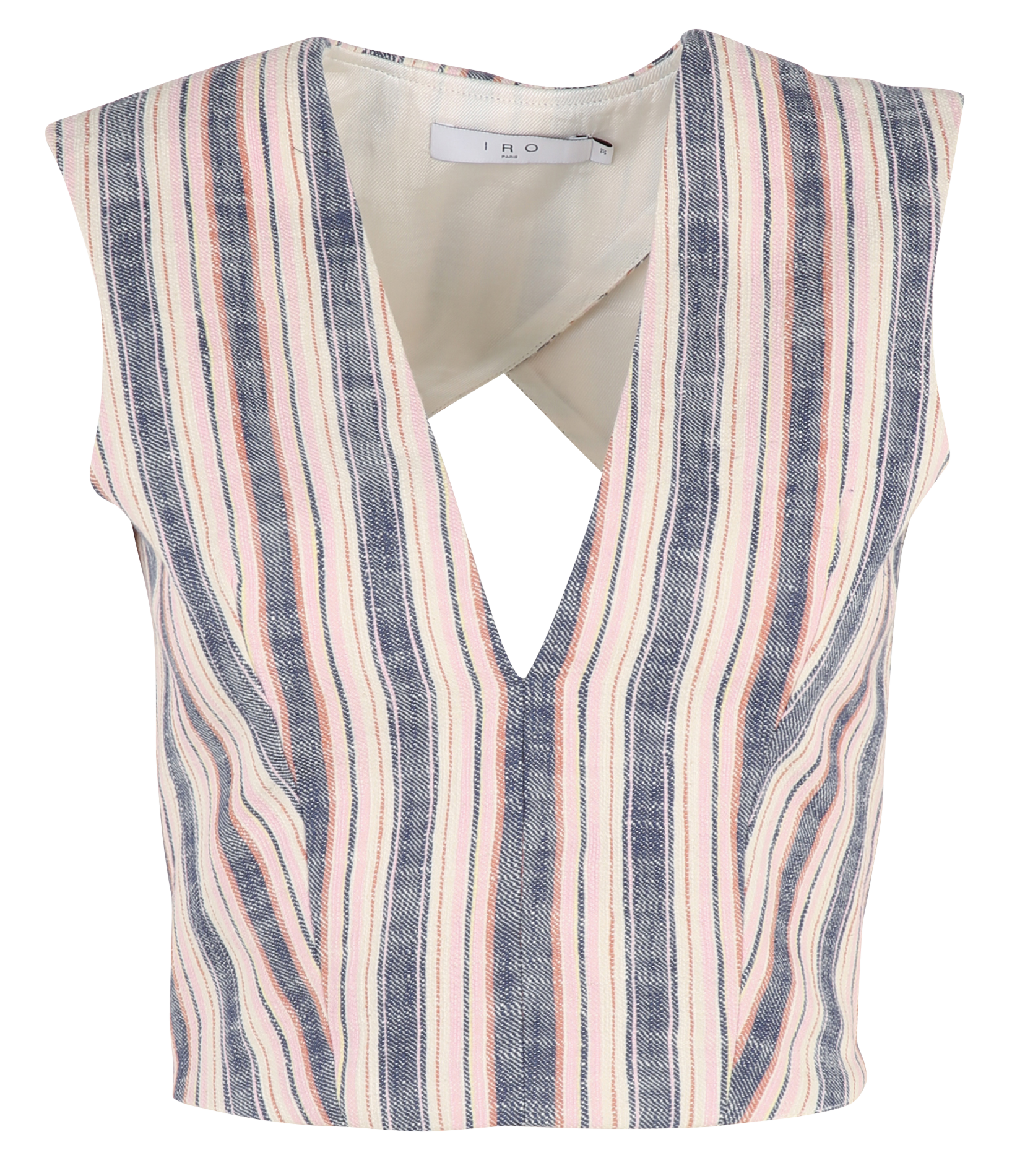 Fitted V-neck cotton top IRO Multicolored